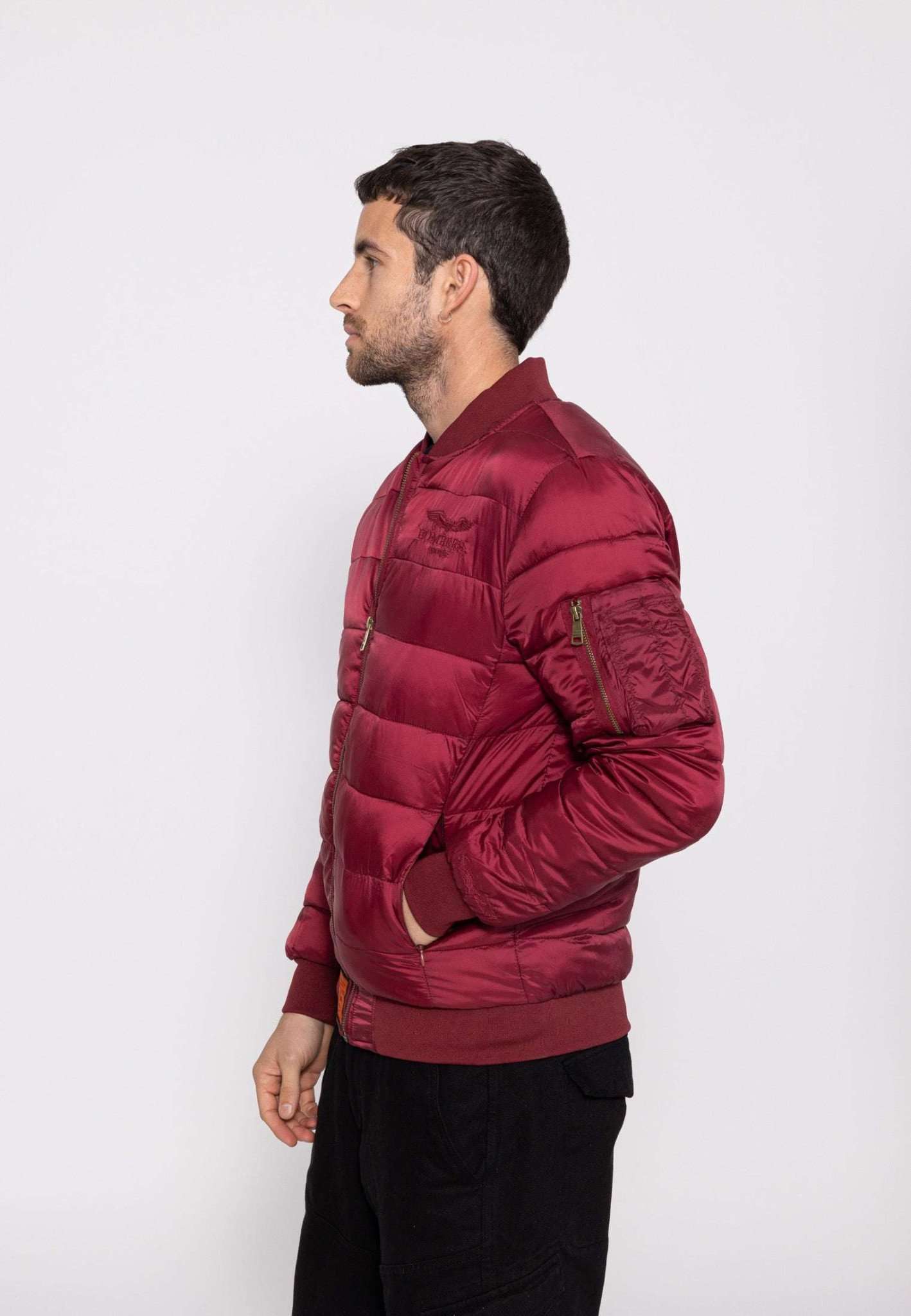 Doudoune Dallas M à Bourgogne Vestes Bombers Original