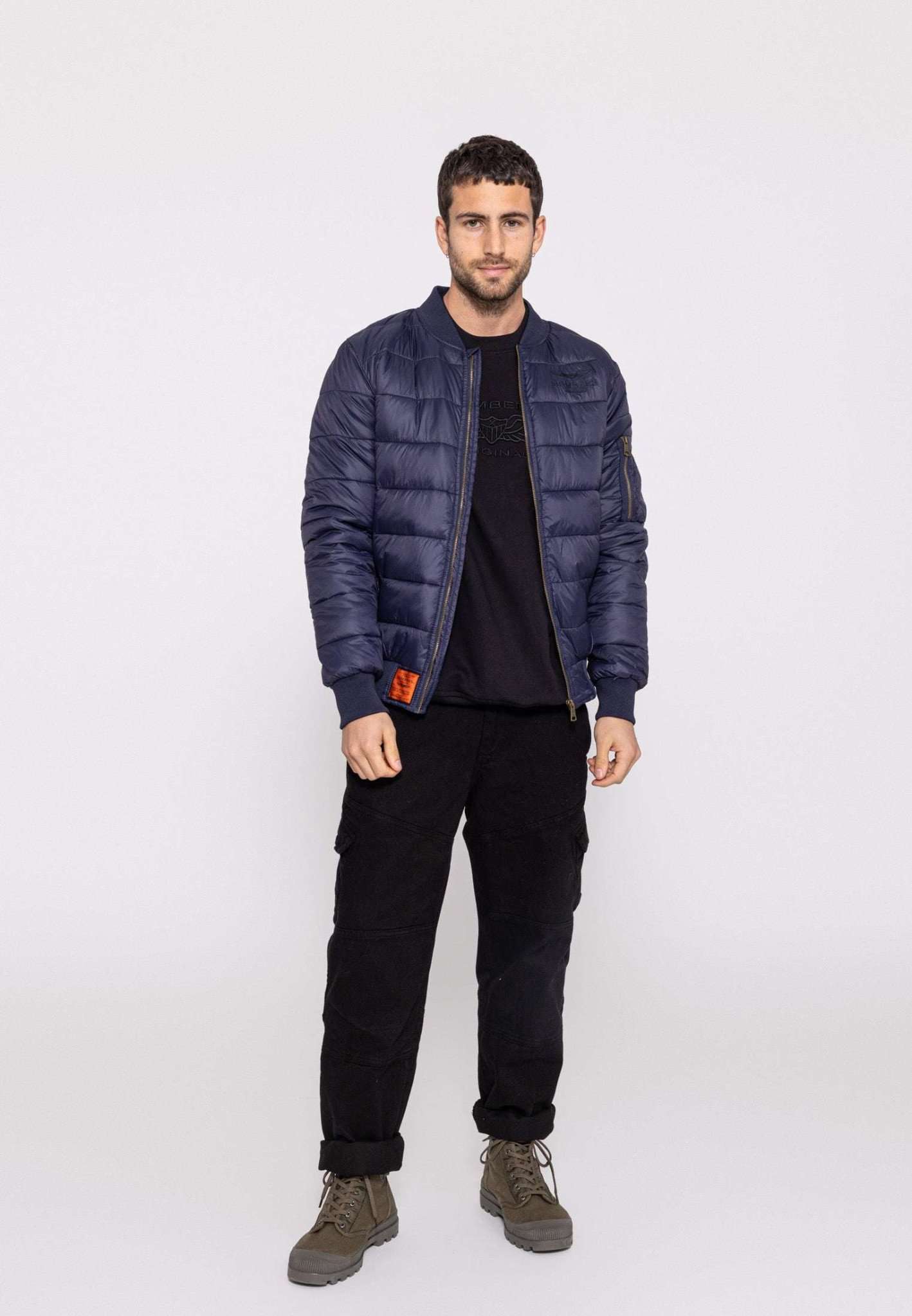 Dallas M Doudoune à Navy Vestes Bombers Original
