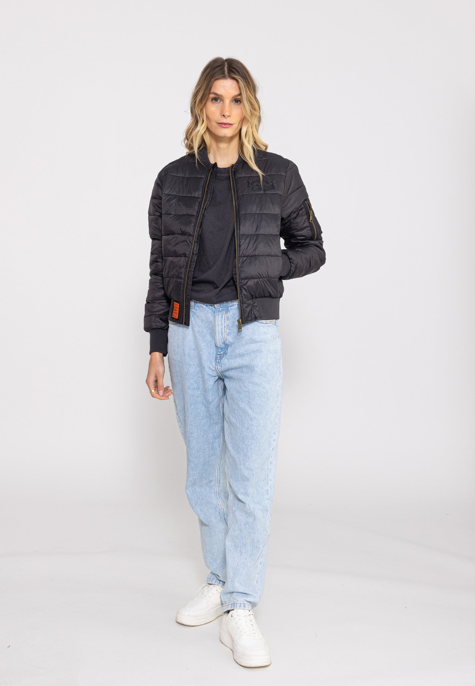 Doudoune Dallas W à Noir Vestes Bombers Original