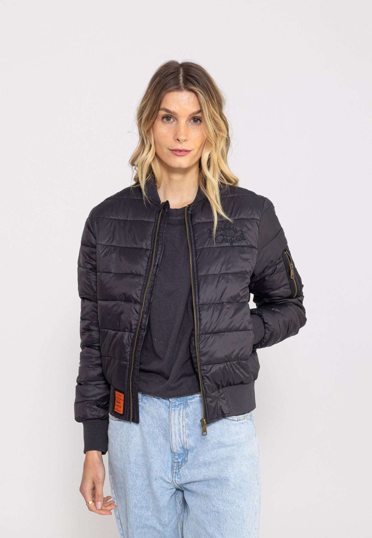 Doudoune Dallas W à Noir Vestes Bombers Original