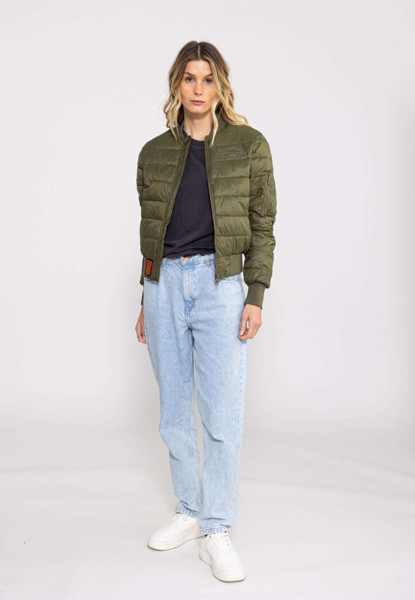 Doudoune Dallas W à Kaki Vestes Bombers Original