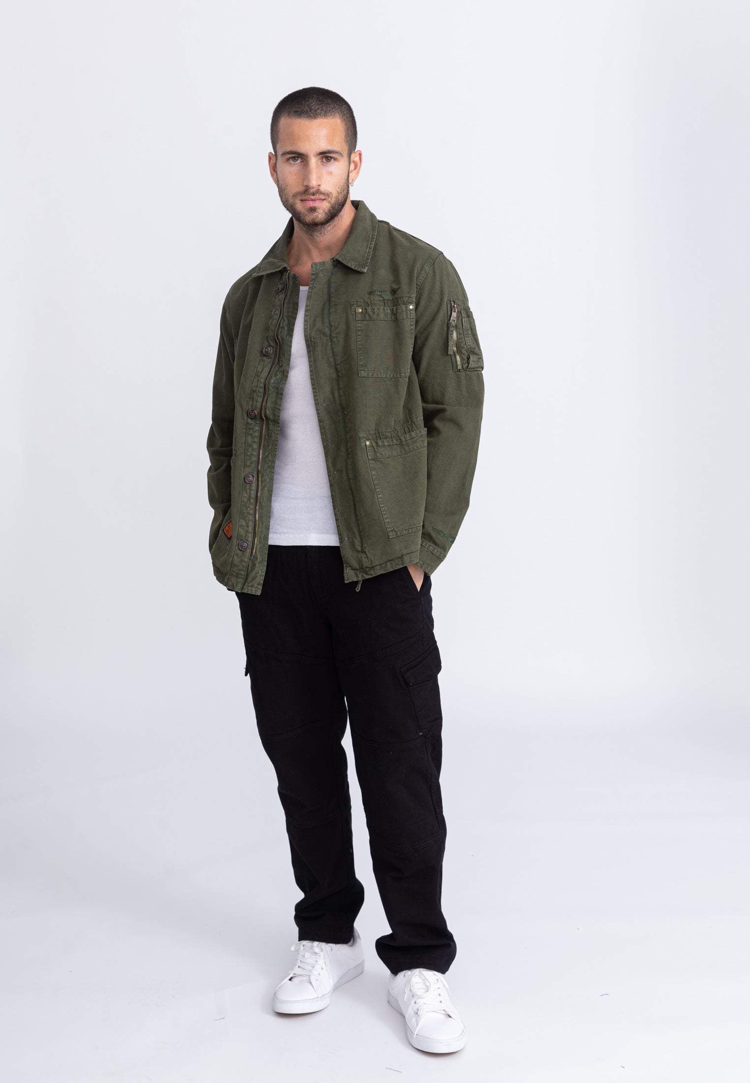 Veste Davis M dans Vestes Kaki Bombers Original