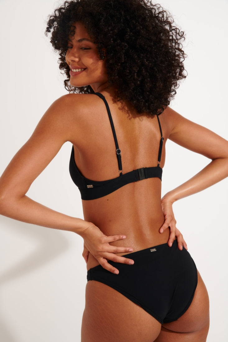 DUCA-BLACK Pantalon de bikini en noir Bikini Banana Moon