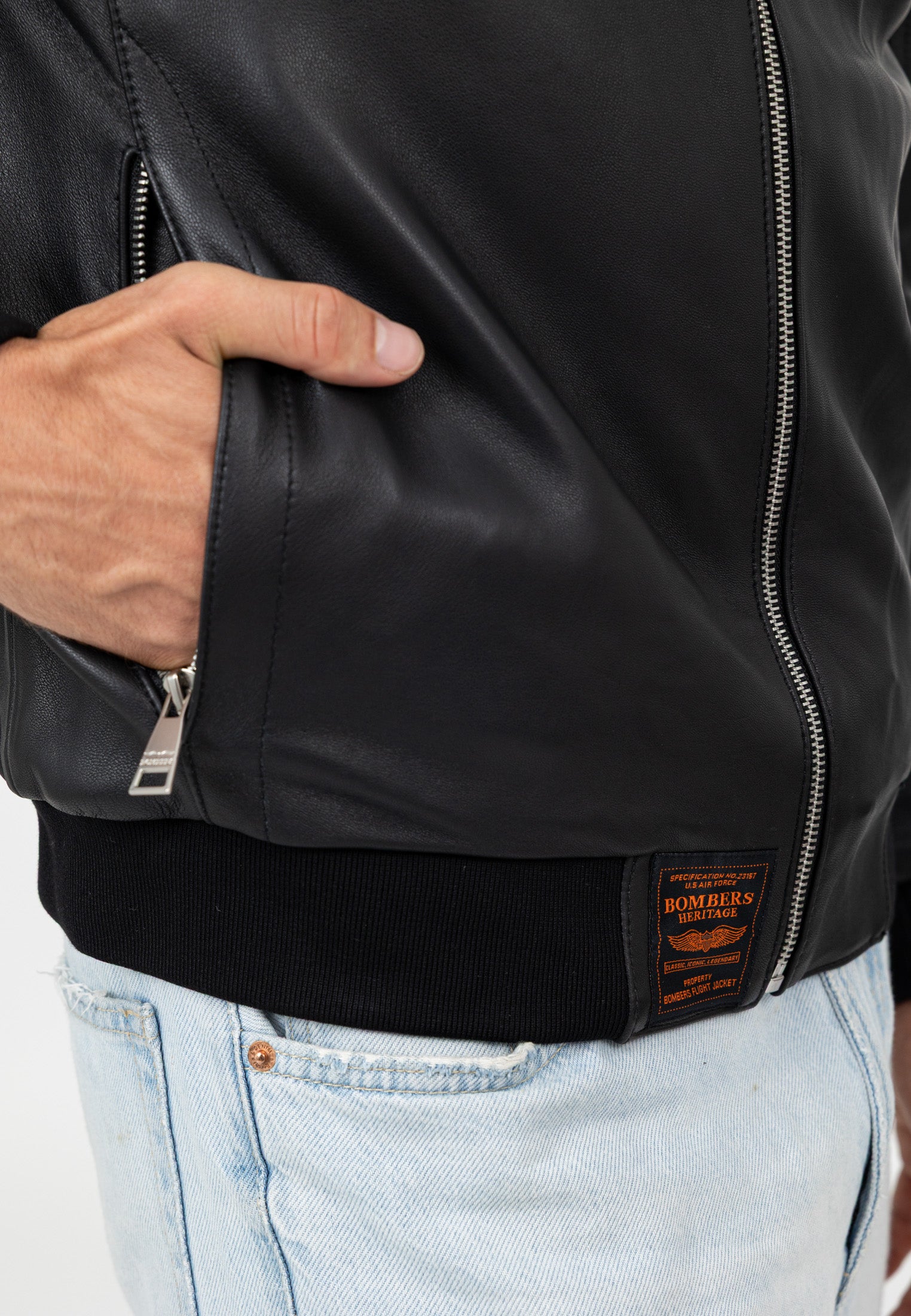 Denver-M in Black Vestes Bombers Original