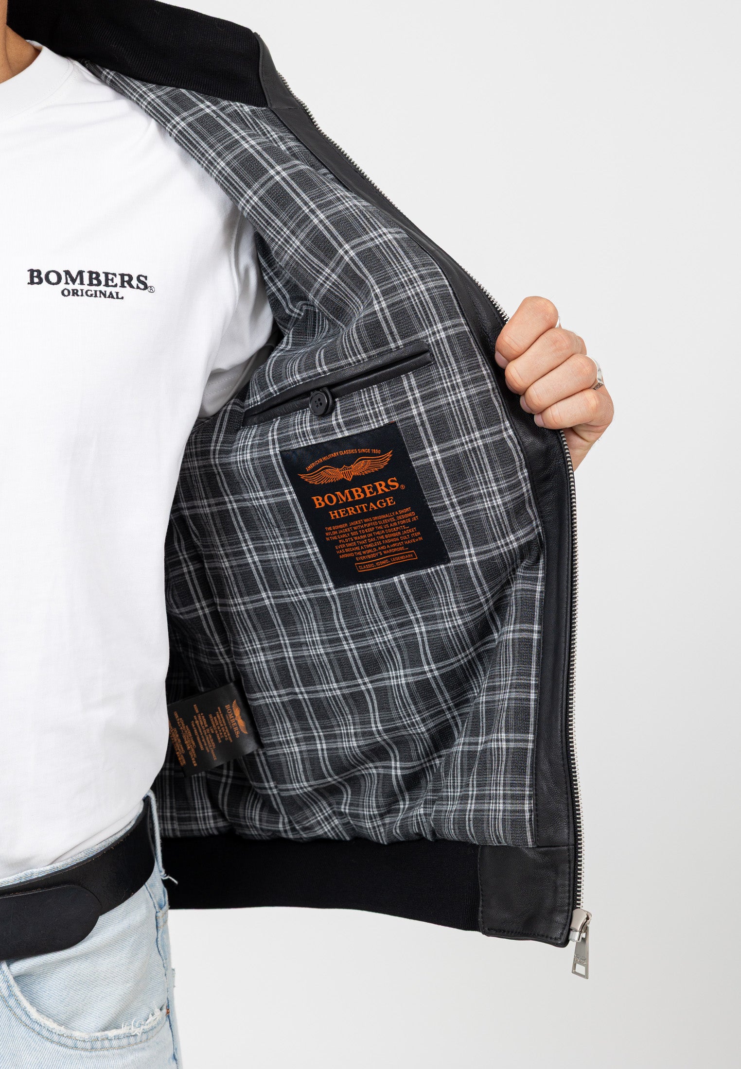Denver-M in Black Vestes Bombers Original