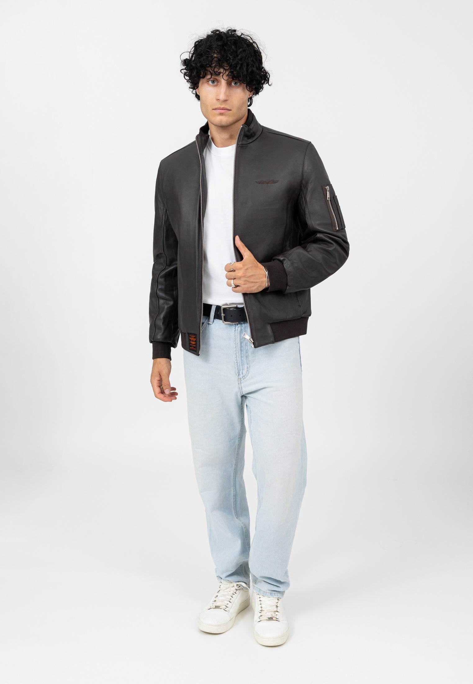 Denver-M in Brown Vestes Bombers Original