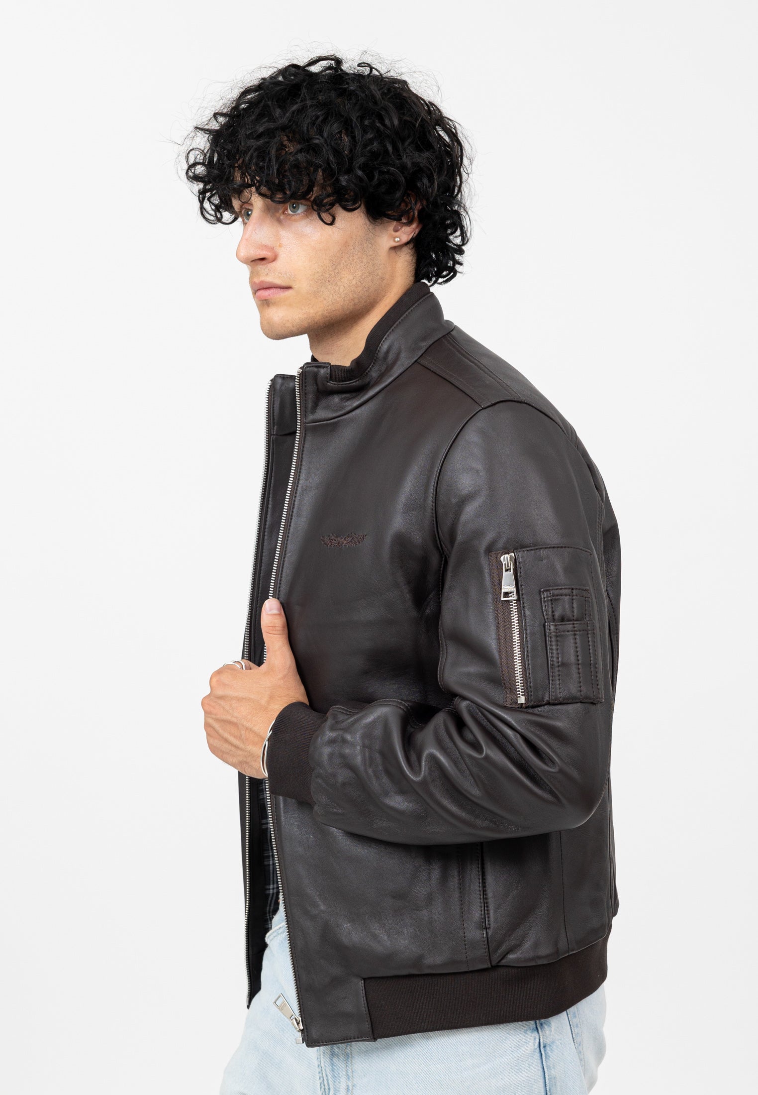 Denver-M in Brown Vestes Bombers Original