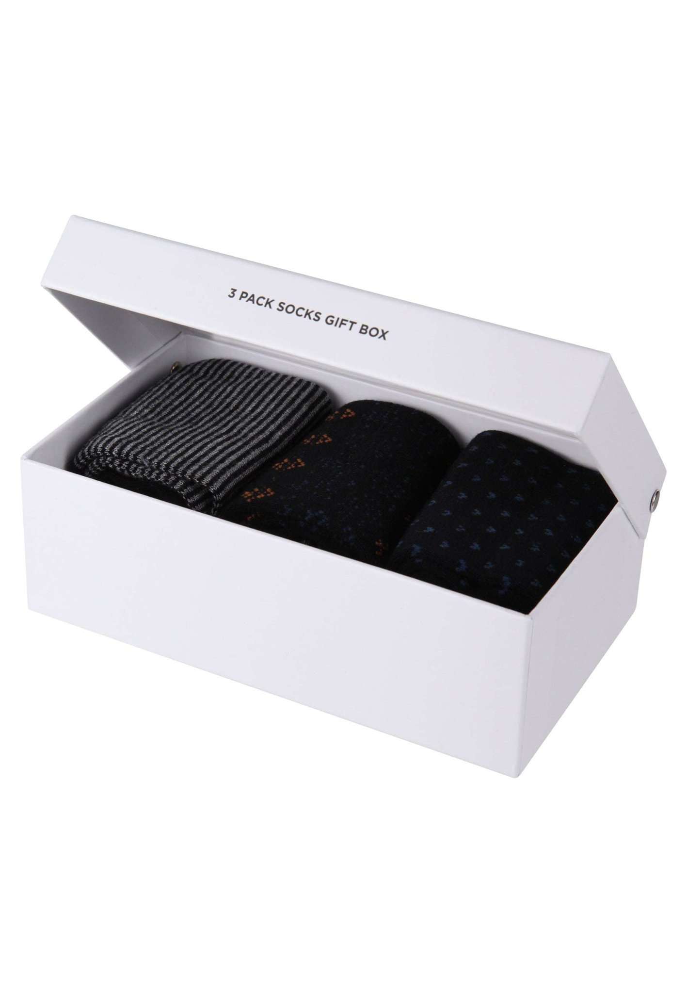 3 Pack de chaussettes Giftbox Elwell en marl charcoal Lee