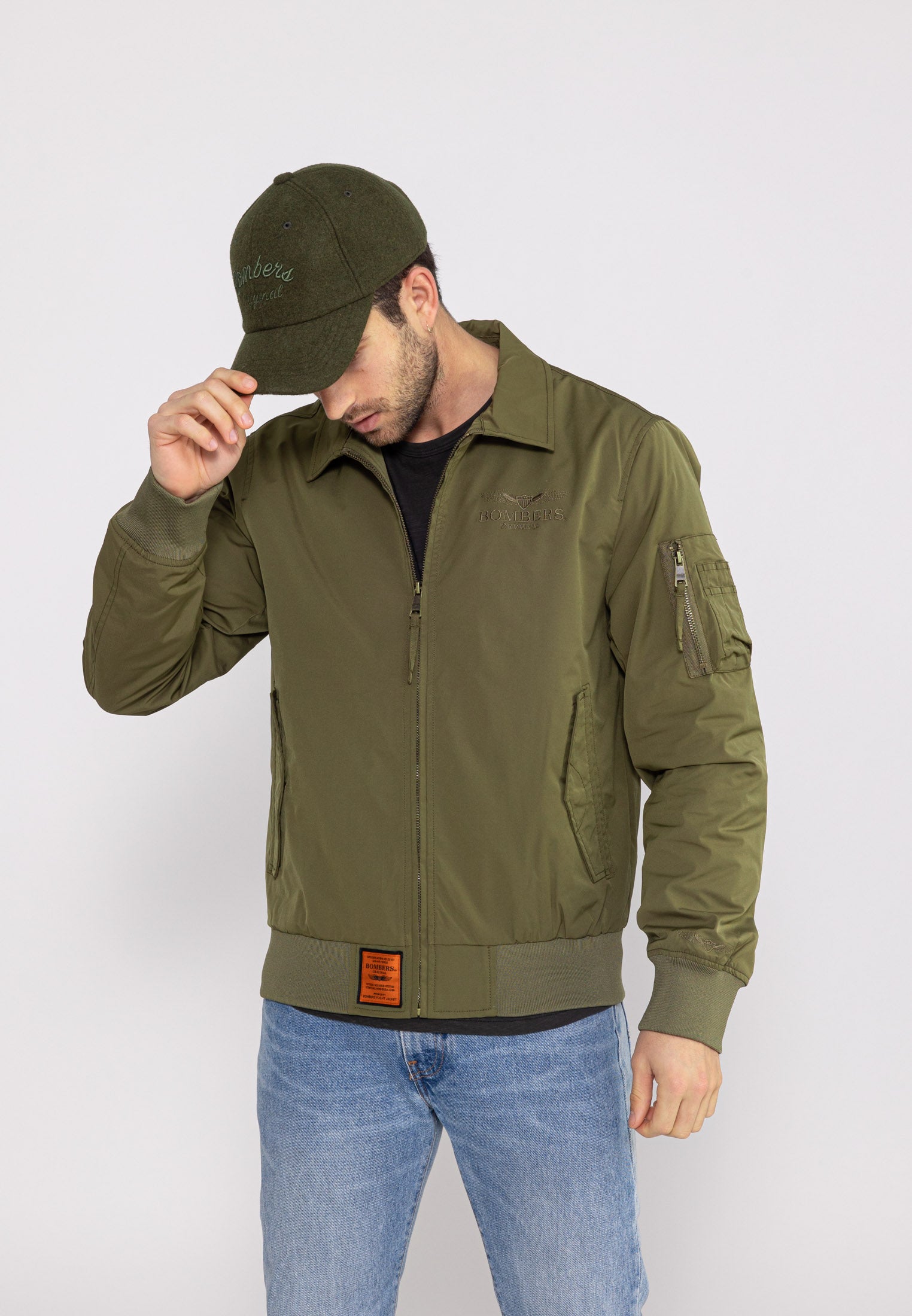 Hawk M Bomber dans Vestes Kaki Bombers Original