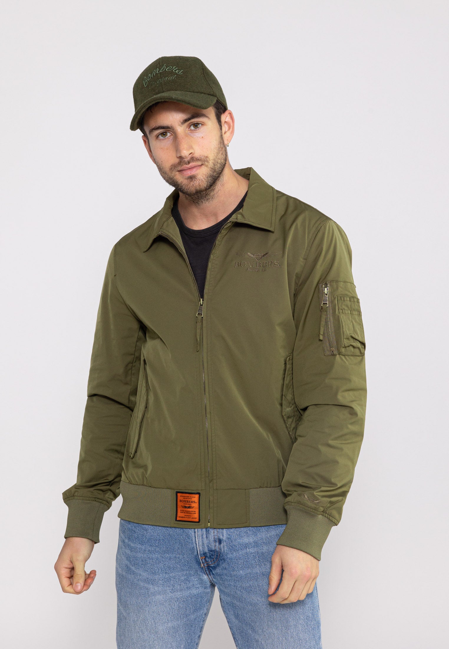 Hawk M Bomber dans Vestes Kaki Bombers Original