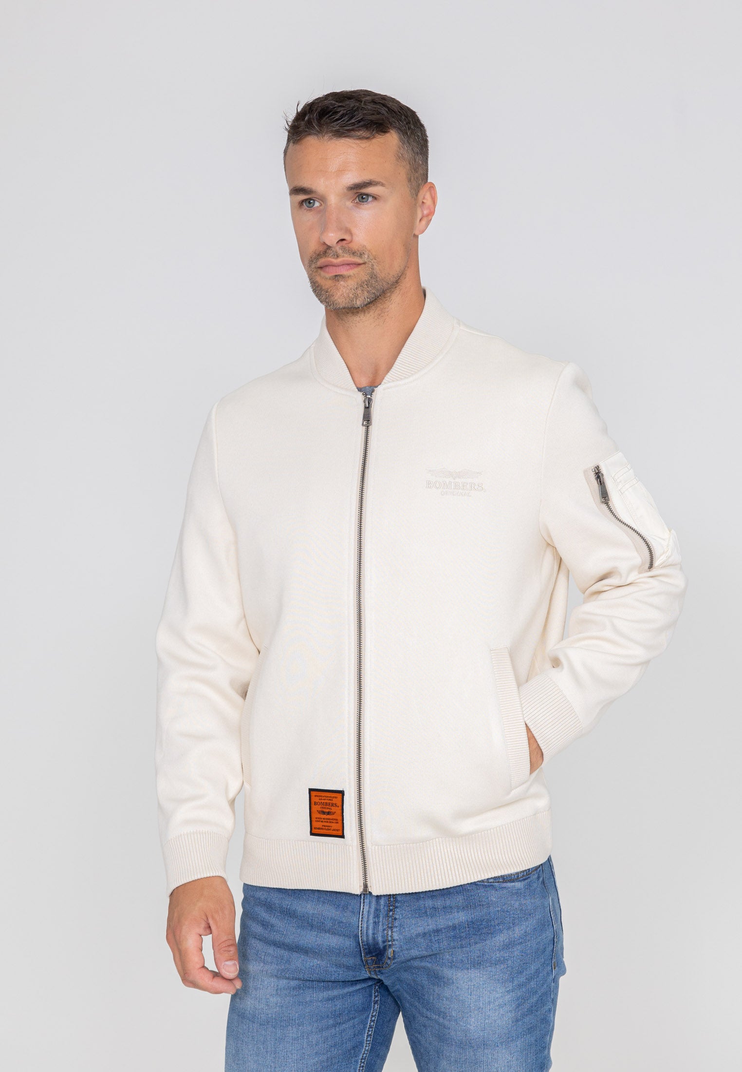 Hays M Bomber dans Cream Vestes Bombers Original