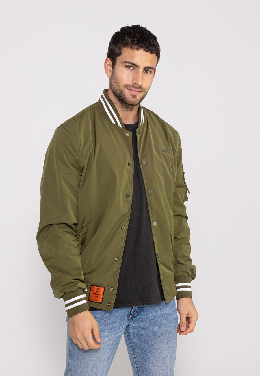 Veste Hiller M Bomber in Kaki Vestes Bombers Original
