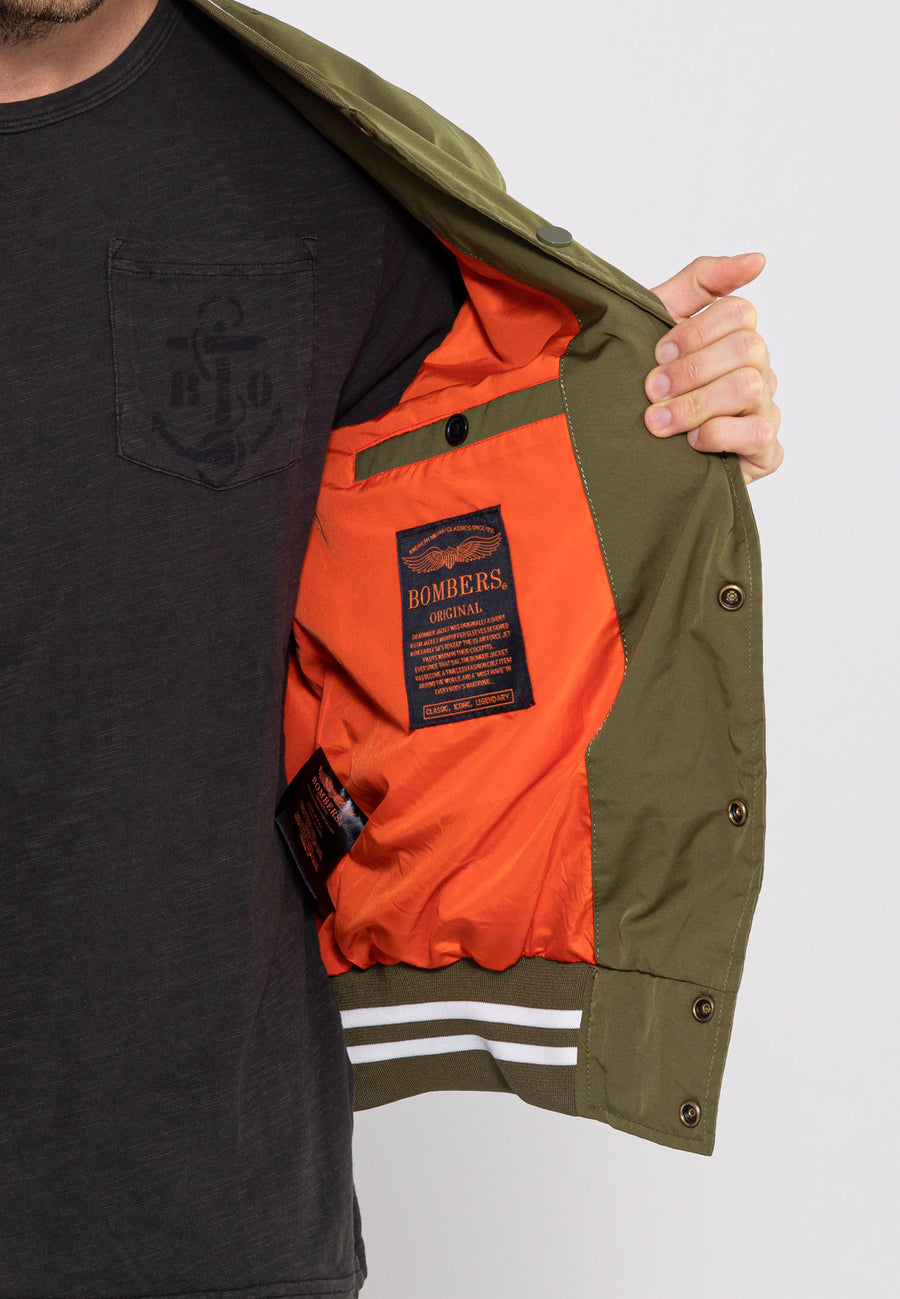 Veste Hiller M Bomber in Kaki Vestes Bombers Original