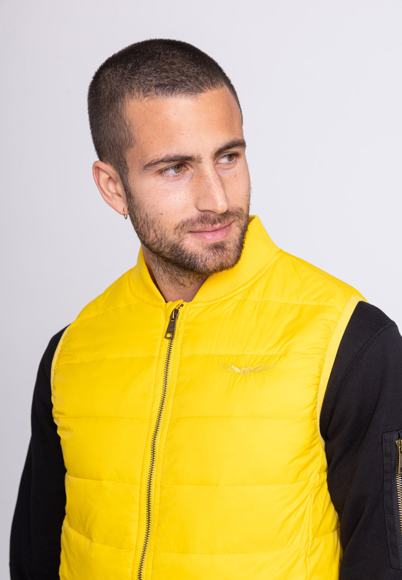 Houston M Gilet matelassé en D.Yellow Vestes Bombers Original