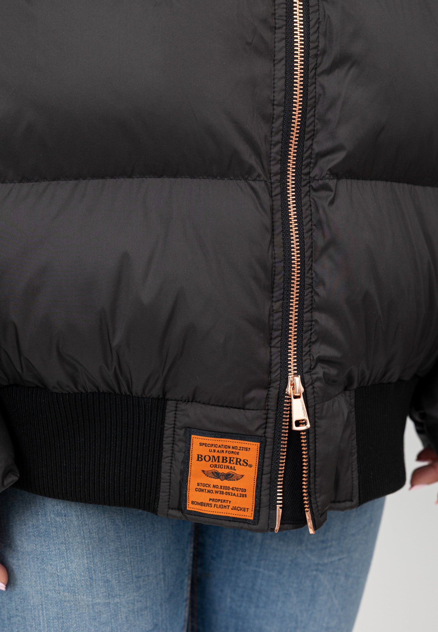 Hill-W in Black Vestes Bombers Original