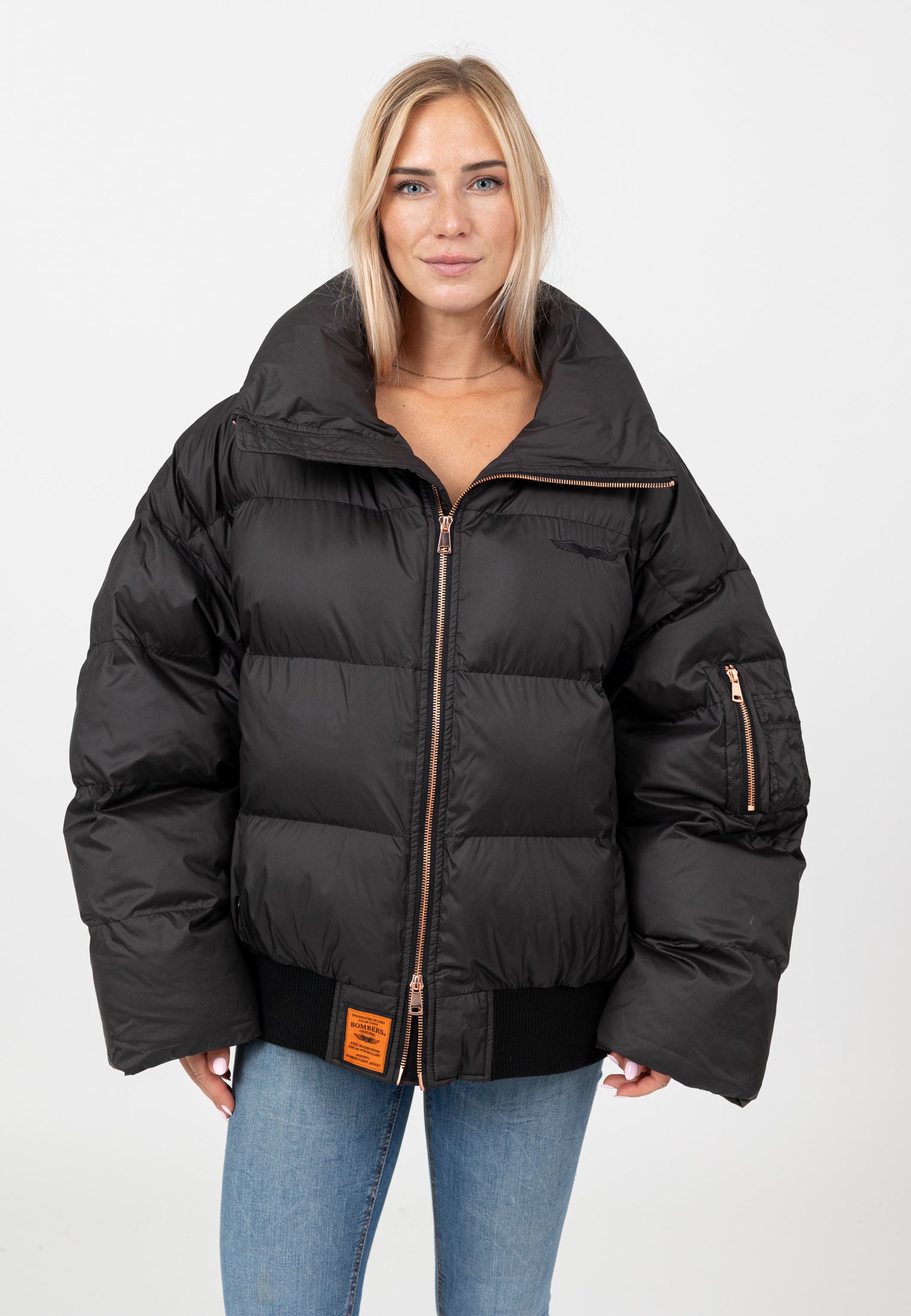 Hill-W in Black Vestes Bombers Original