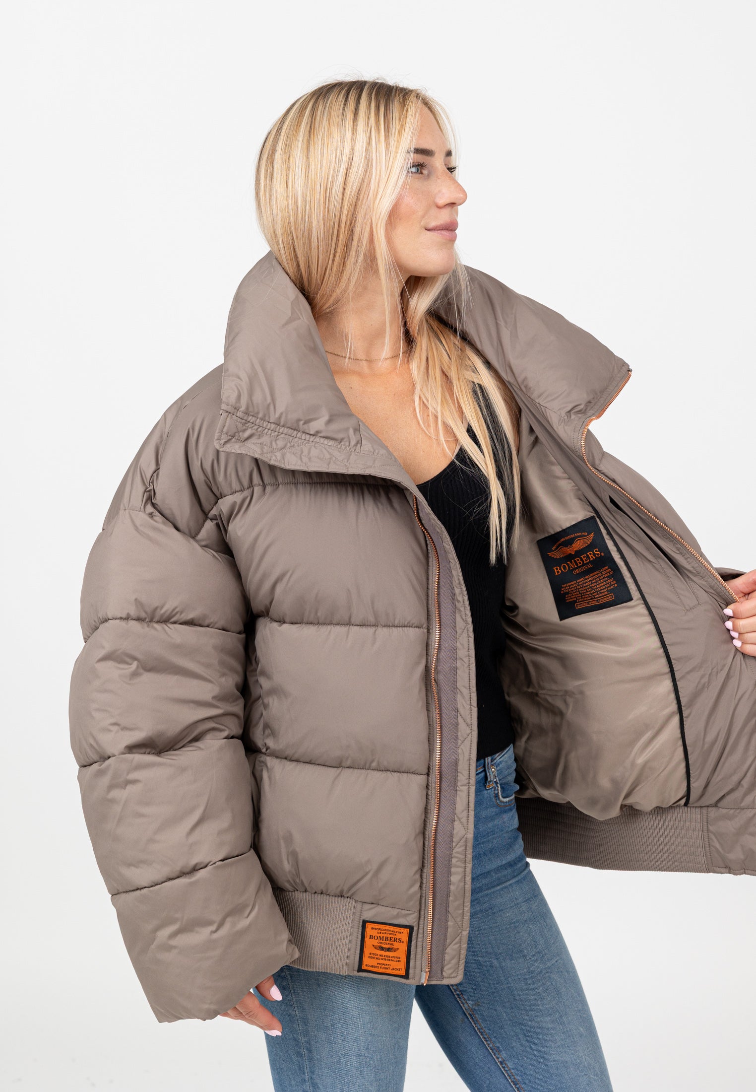 Hill-W in Taupe Vestes Bombers Original