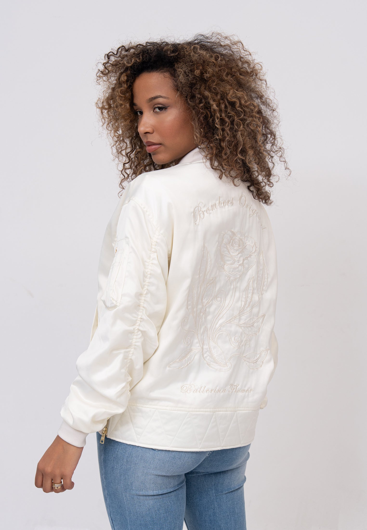 Kansas W Bombers in Cream Vestes Bombers Original