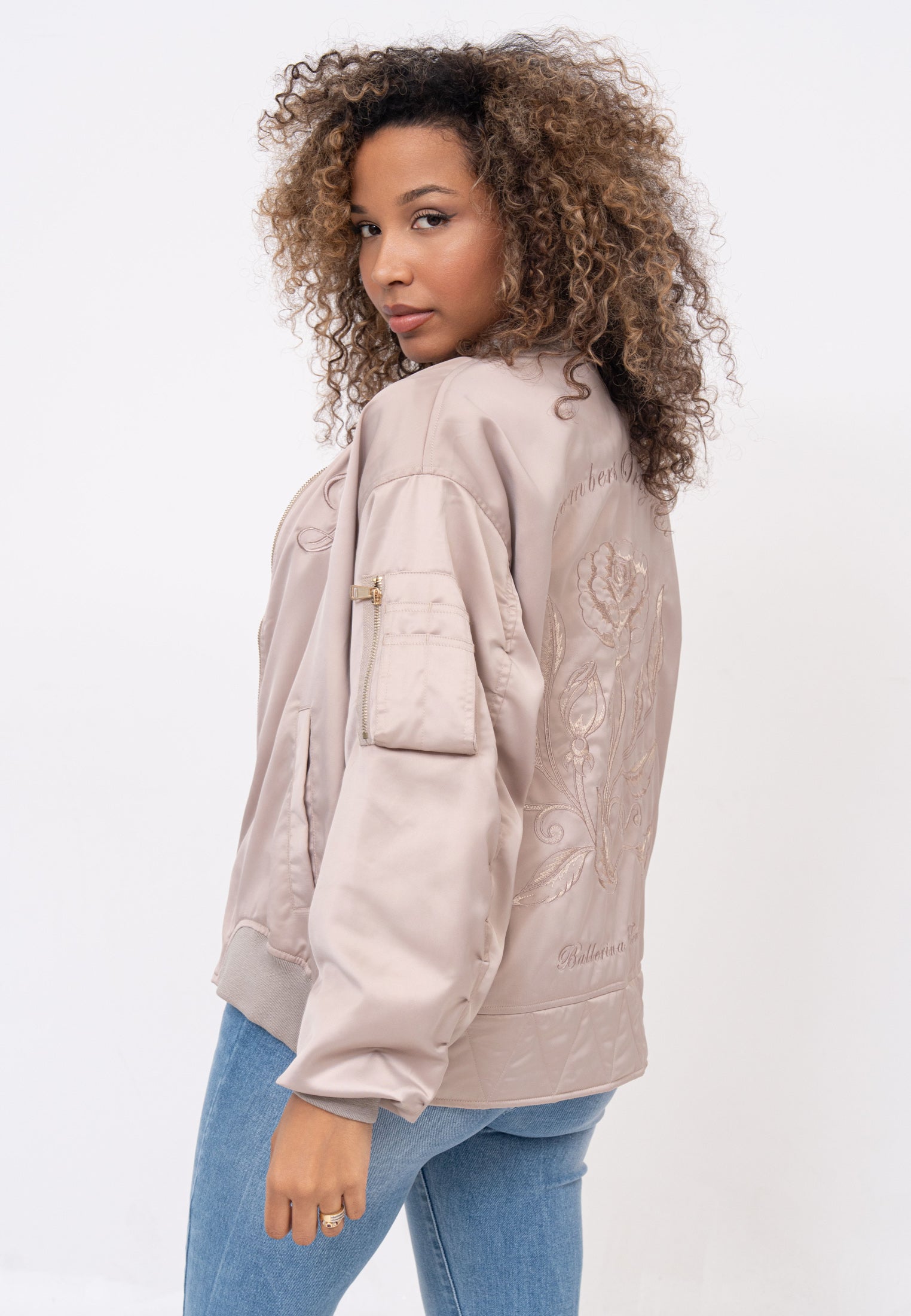 Kansas W Bombers en taupe Vestes Bombers Original