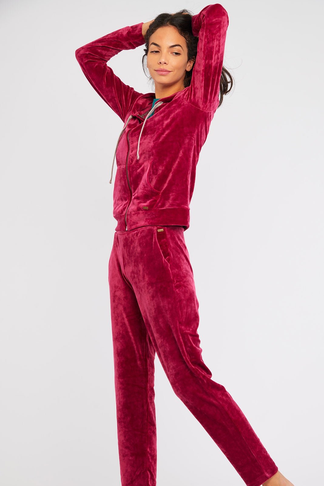 KEENAN-SEALAKE Pantalon de jogging en cassis Banana Moon