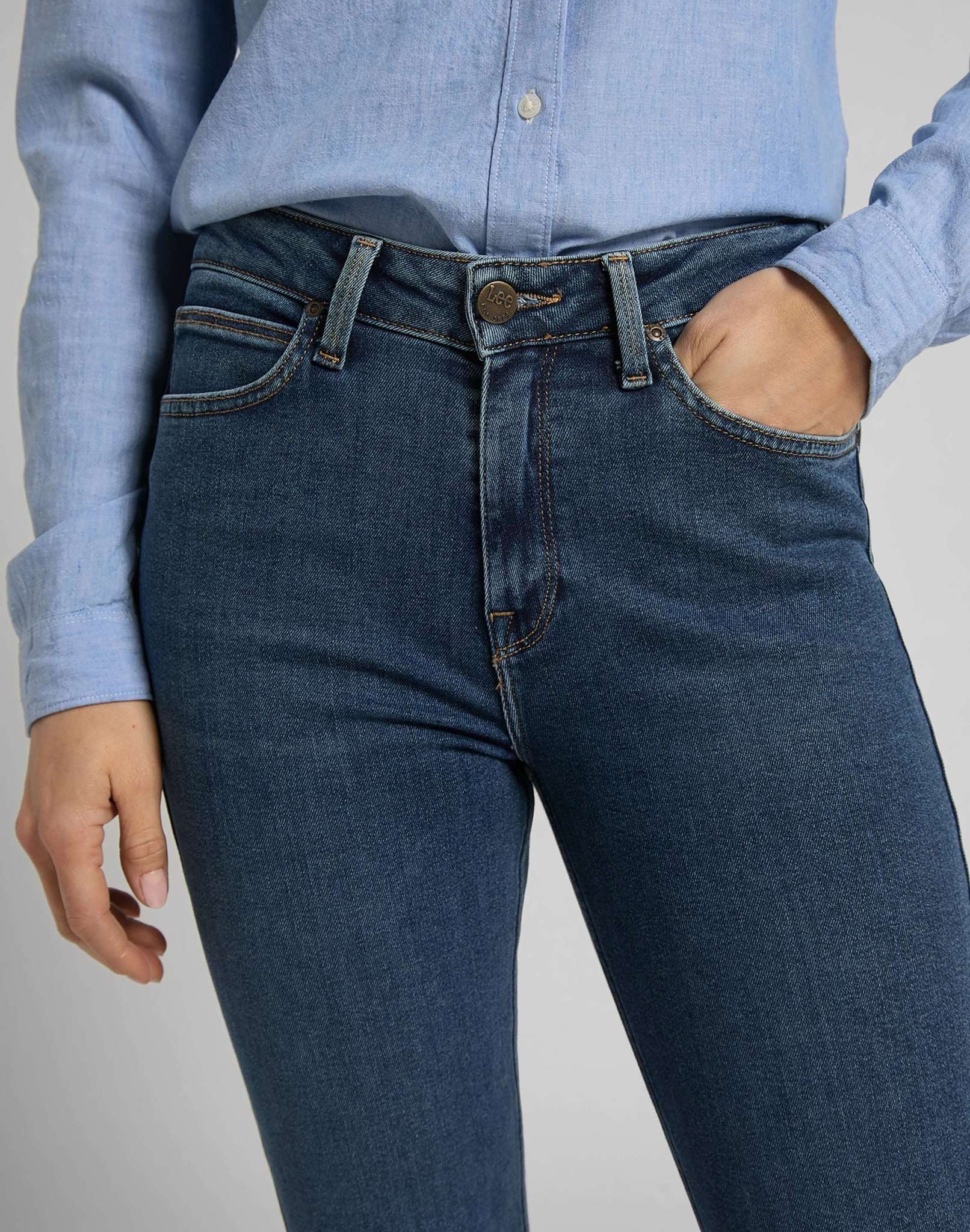 Jeans Scarlett High Zip en Mid Ely Lee