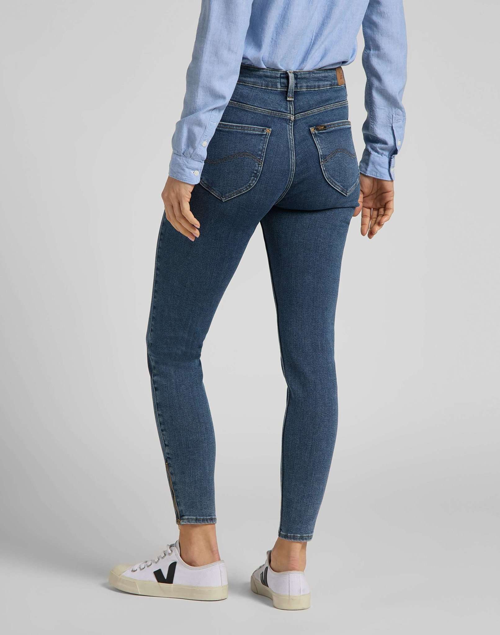 Jeans Scarlett High Zip en Mid Ely Lee
