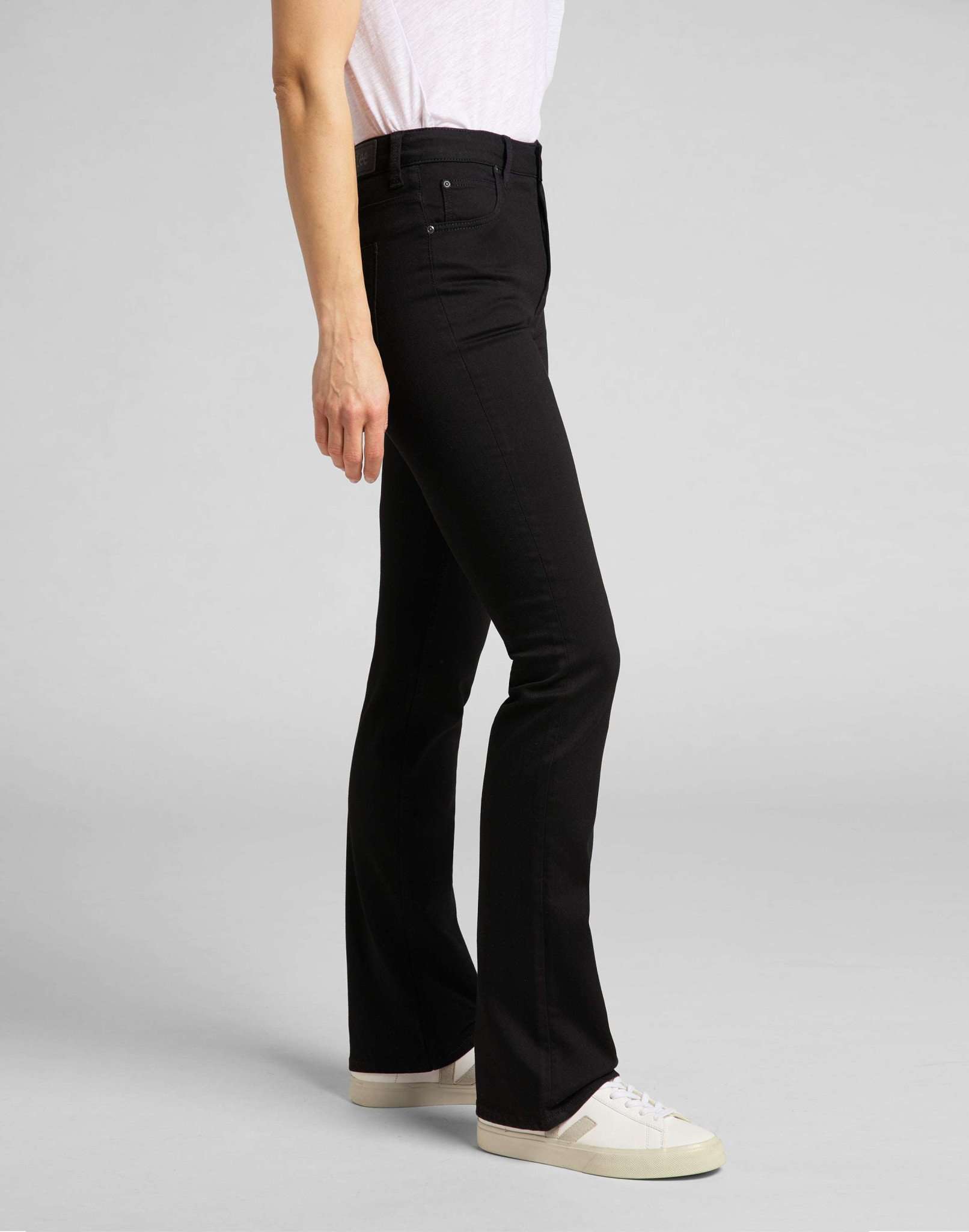 Breese Bootcut en jean noir rincé Lee