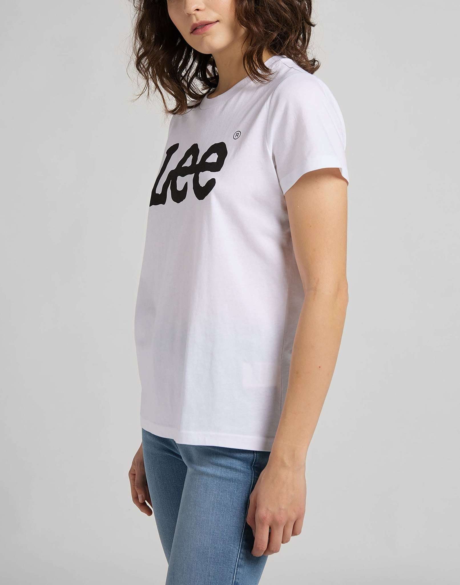 Logo Tee en blanc T-shirts Lee