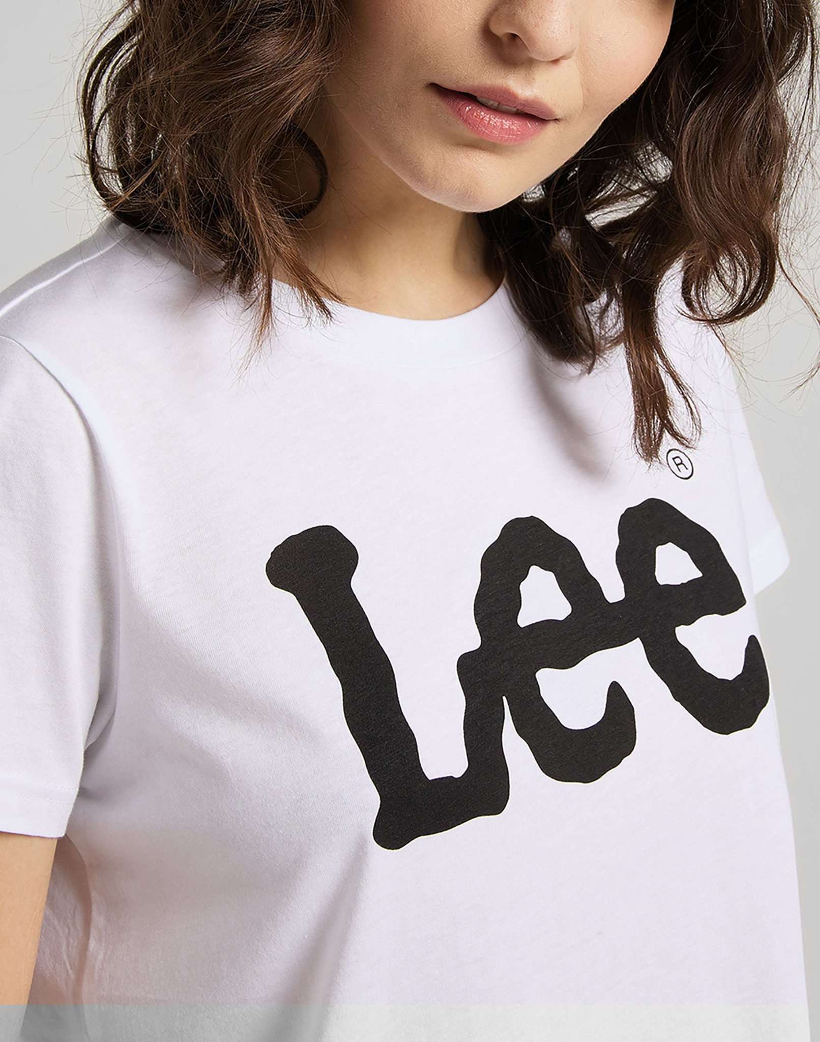 Logo Tee en blanc T-shirts Lee