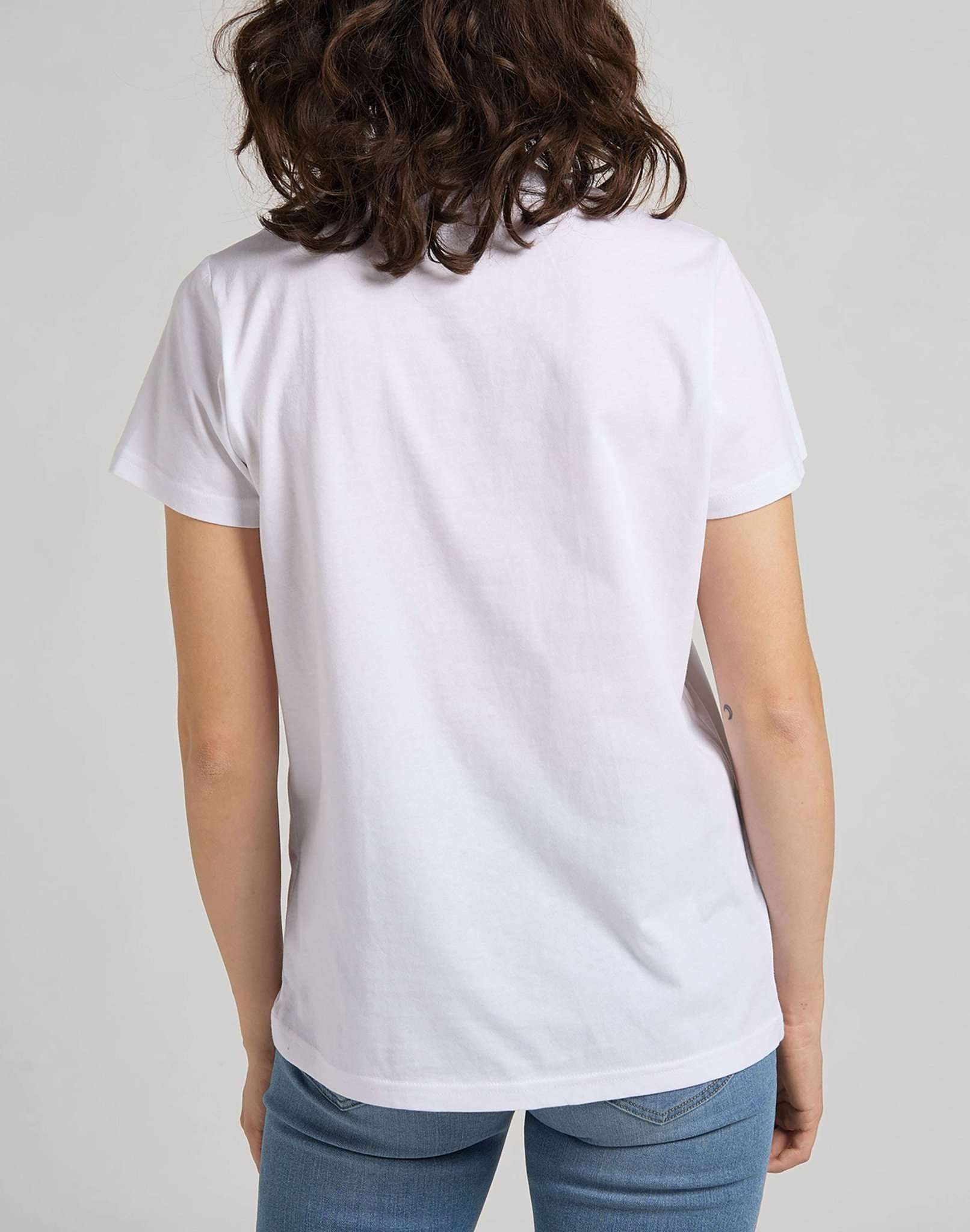 Logo Tee en blanc T-shirts Lee