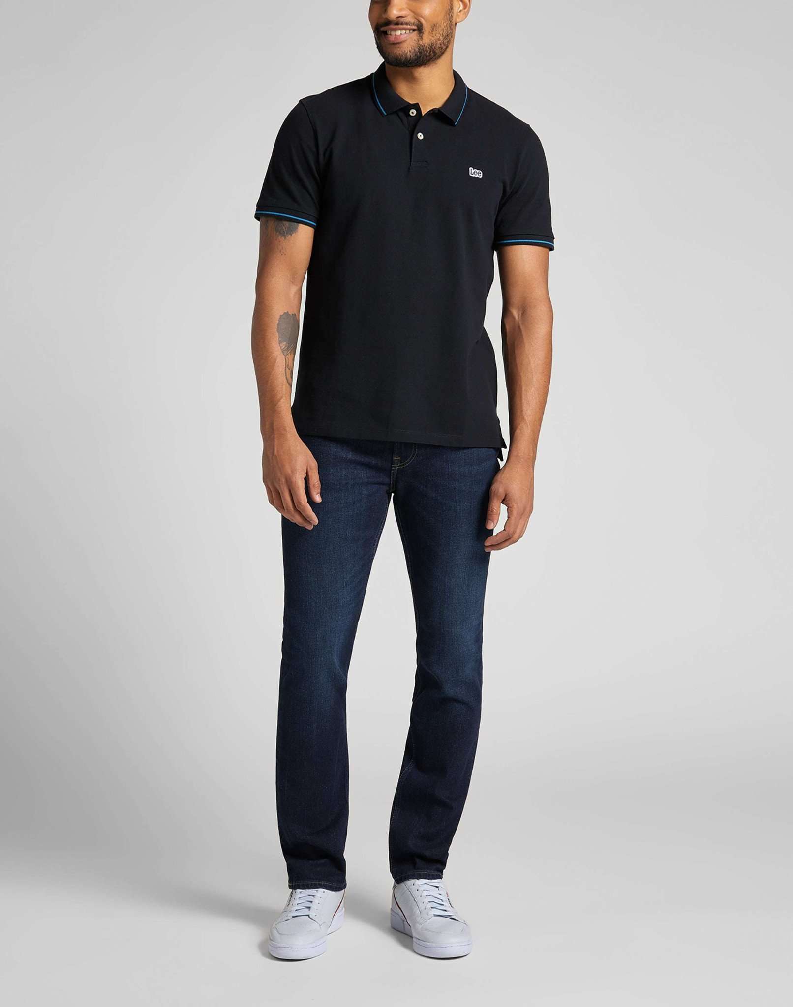 Polo piqué dans Black Polos Lee