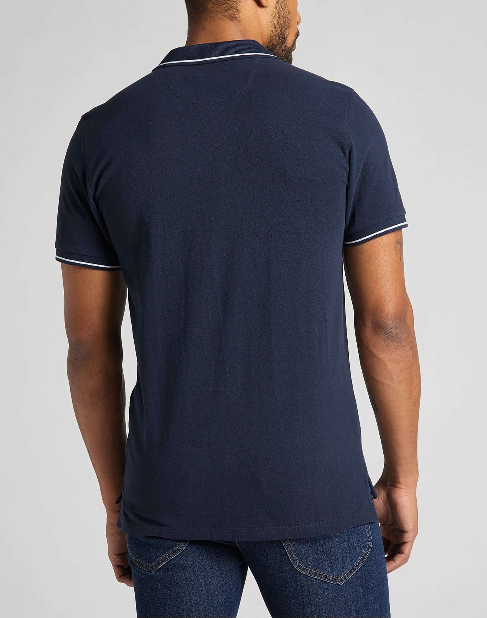 Polo piqué dans Navy Polos Lee