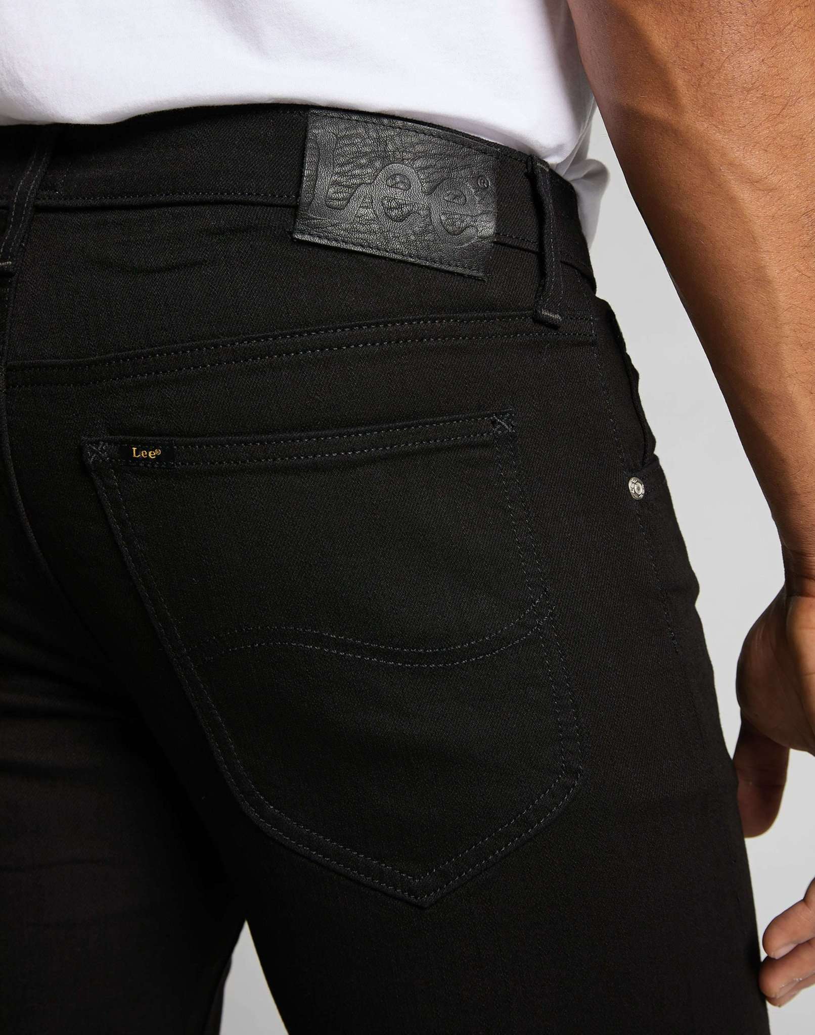 Daren Zip Fly en jeans Clean Black Lee