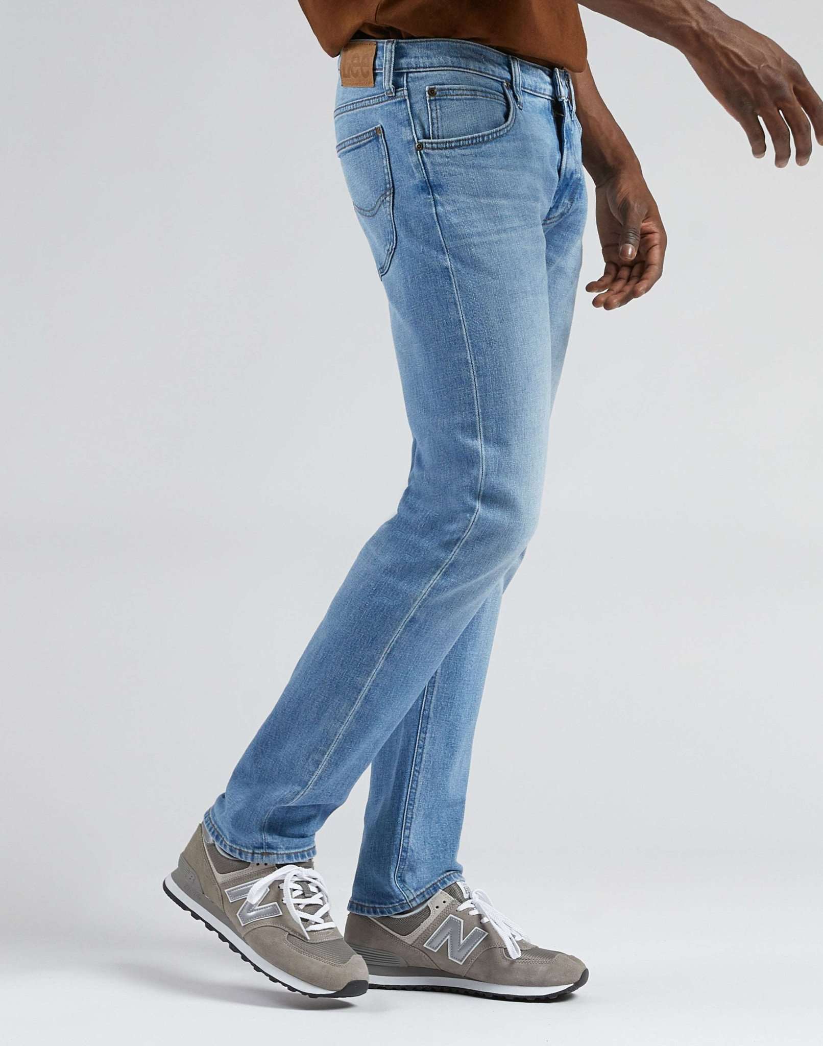 Daren Zip Fly en jeans poudre Lee