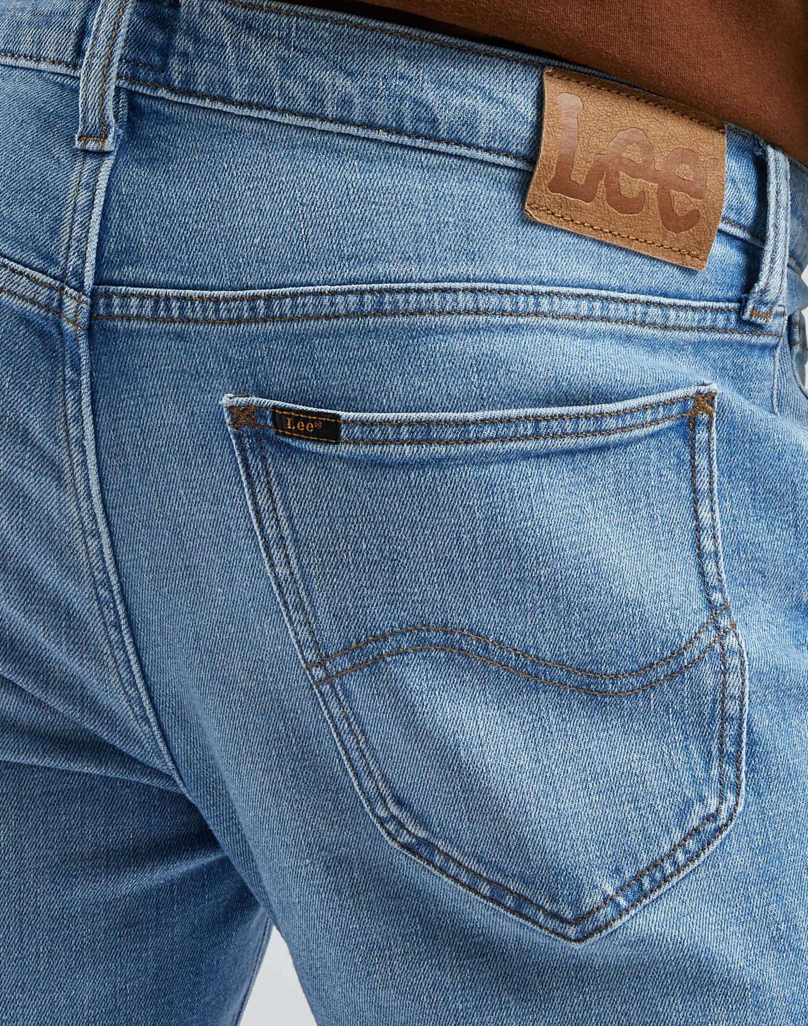 Daren Zip Fly en jeans poudre Lee