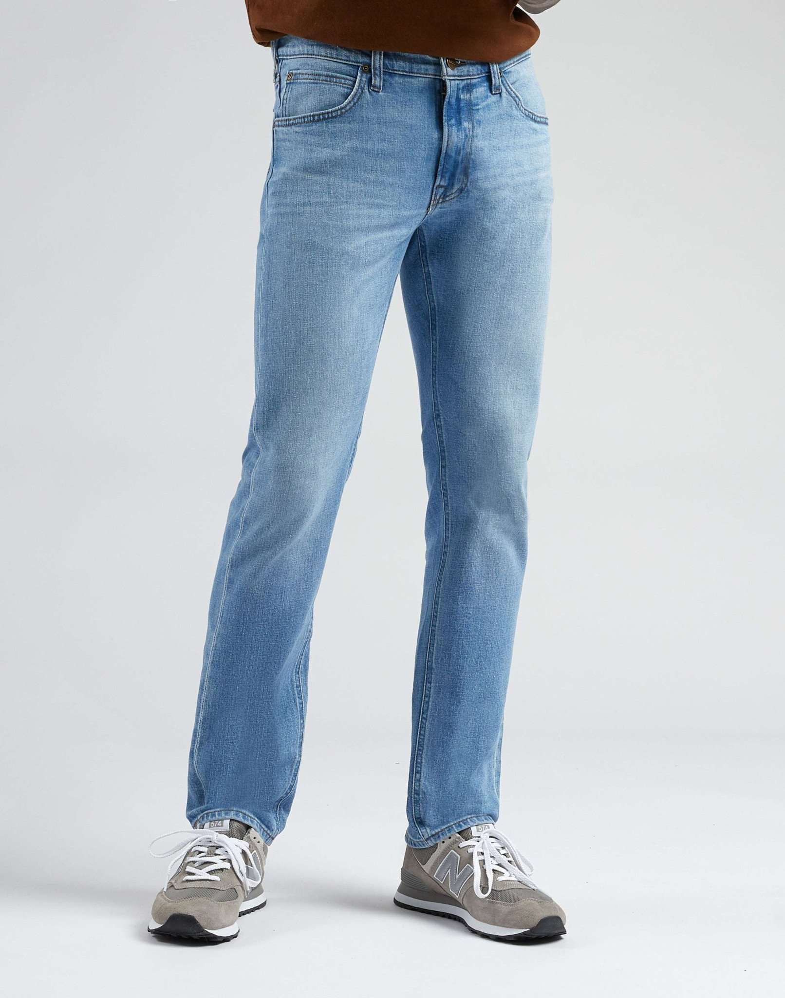 Daren Zip Fly en jeans poudre Lee