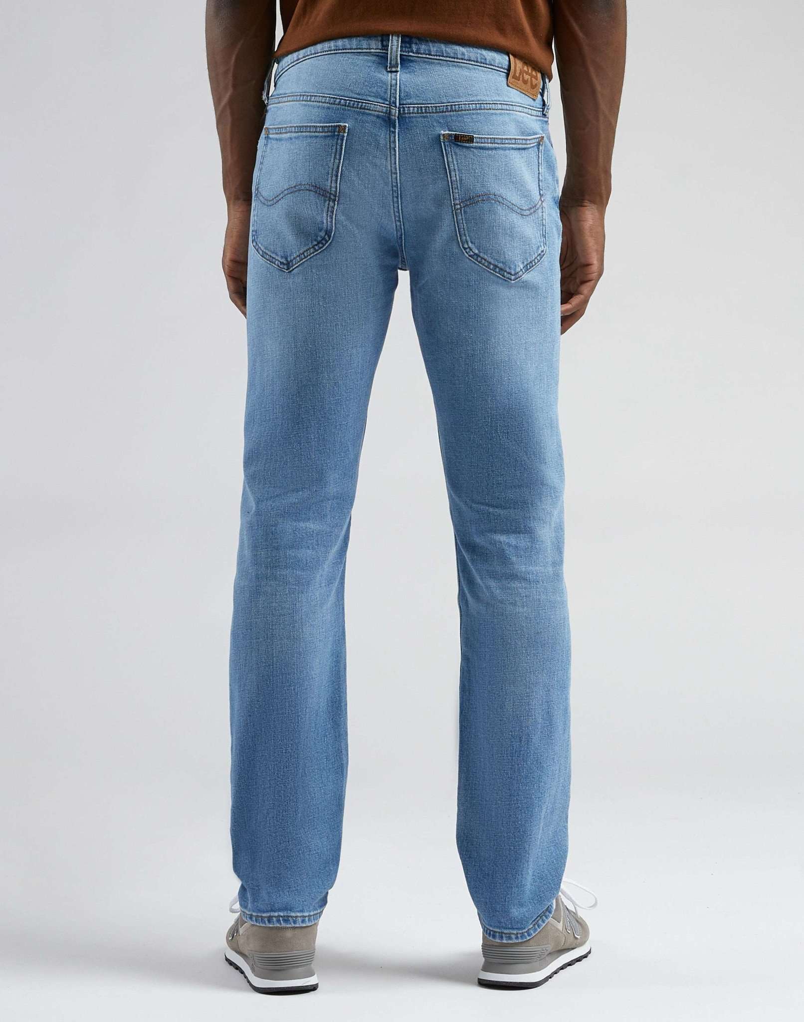 Daren Zip Fly en jeans poudre Lee