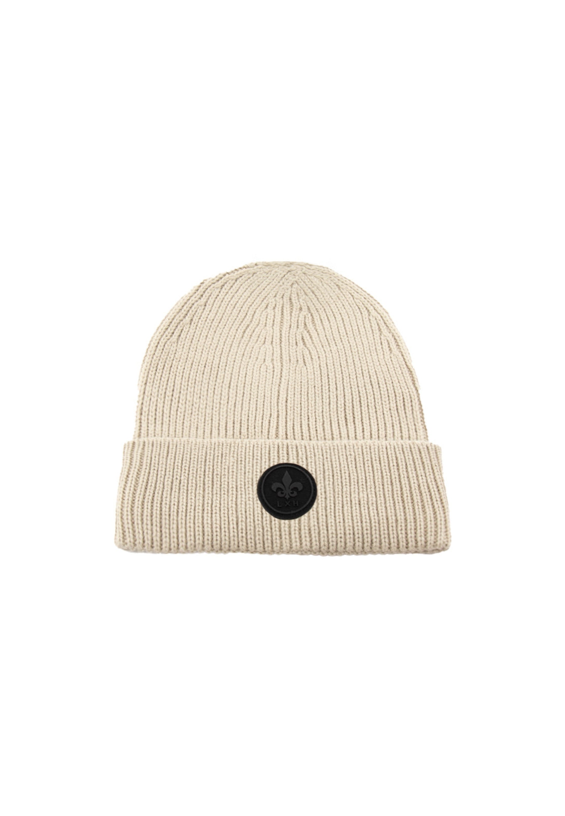 Bonnet Maille Épaisse en beige Bonnets LXH