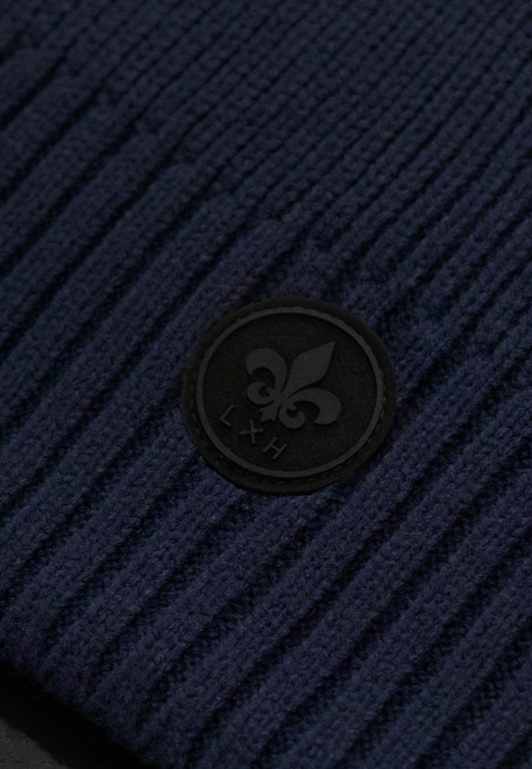 Écharpe Maille épaisse in Navy Écharpes LXH