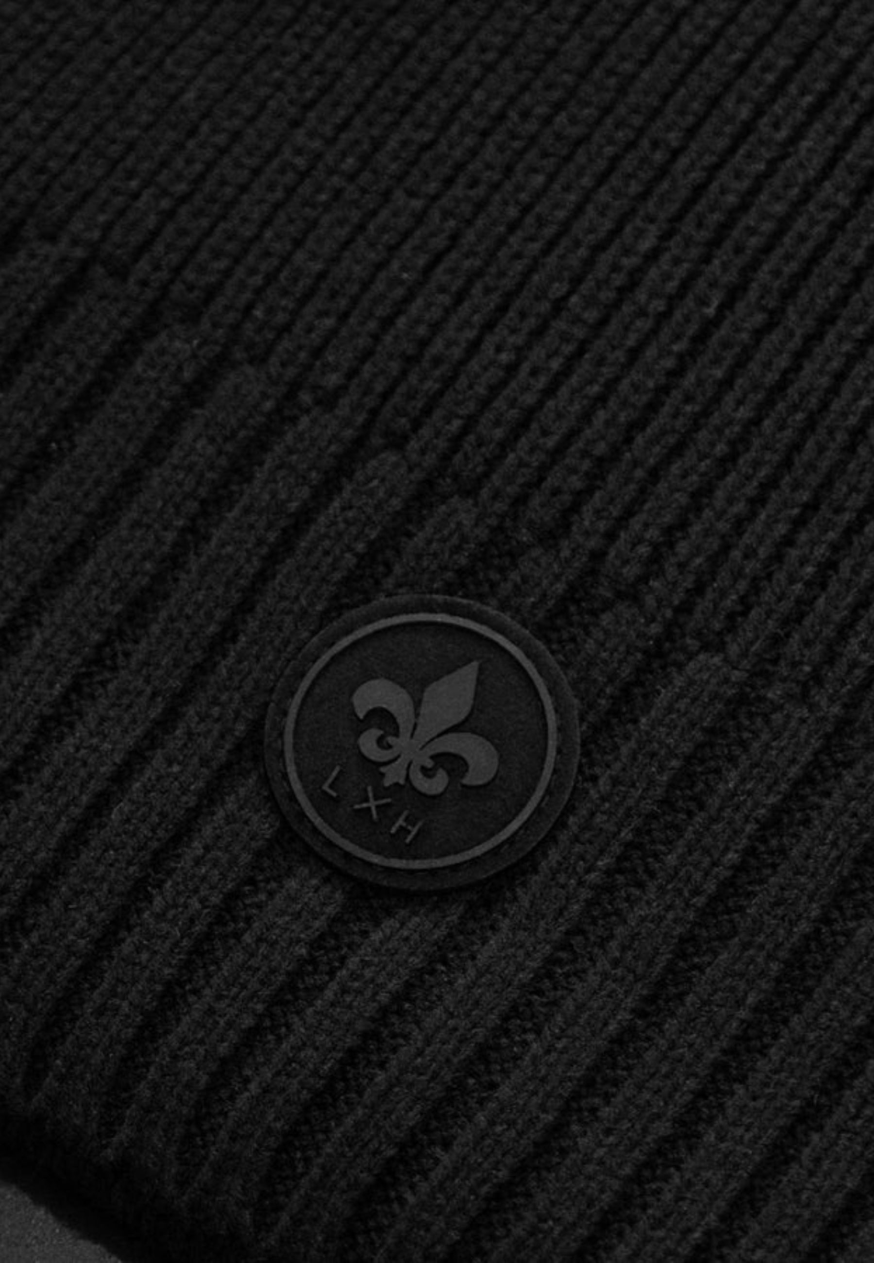 Écharpe Maille Épaisse en Noir Écharpes LXH