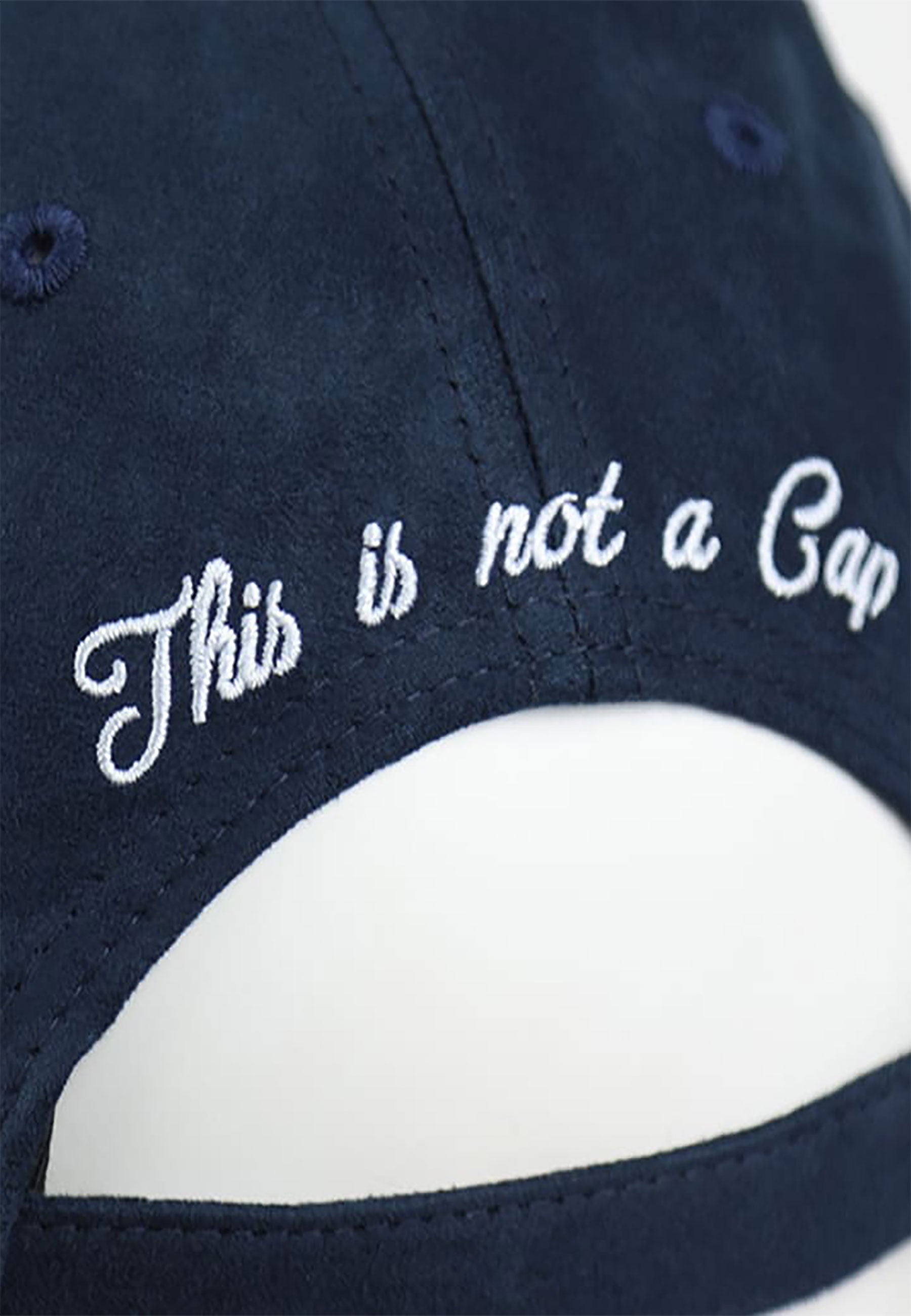 Casquette Suédine - Genève en Bleu Marine Caps LXH