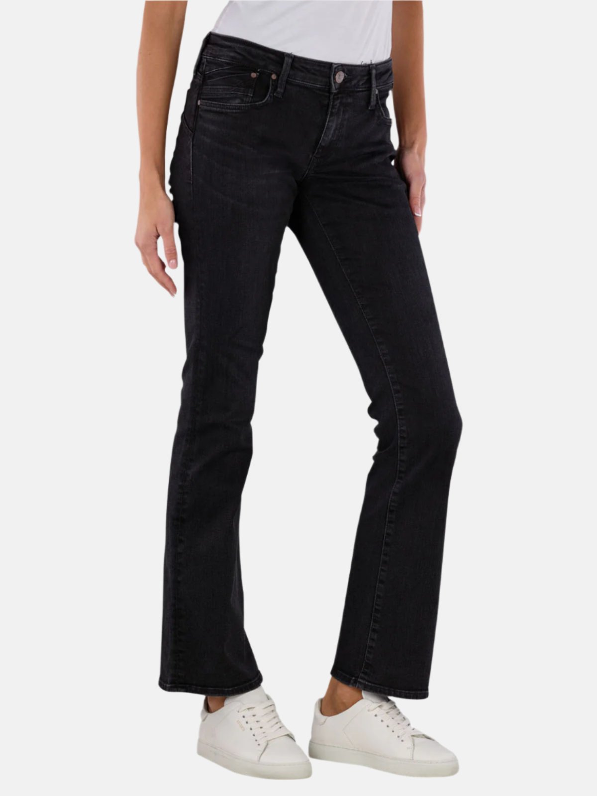Bella in Dark Smoke Glam Jeans Mavi