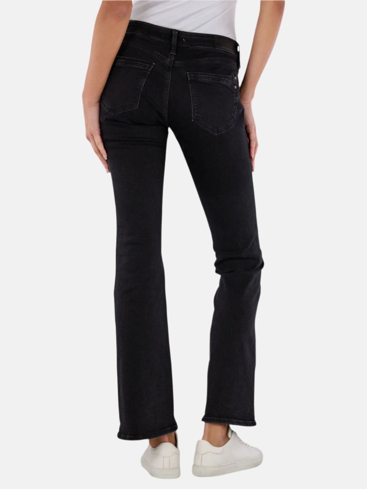 Bella in Dark Smoke Glam Jeans Mavi