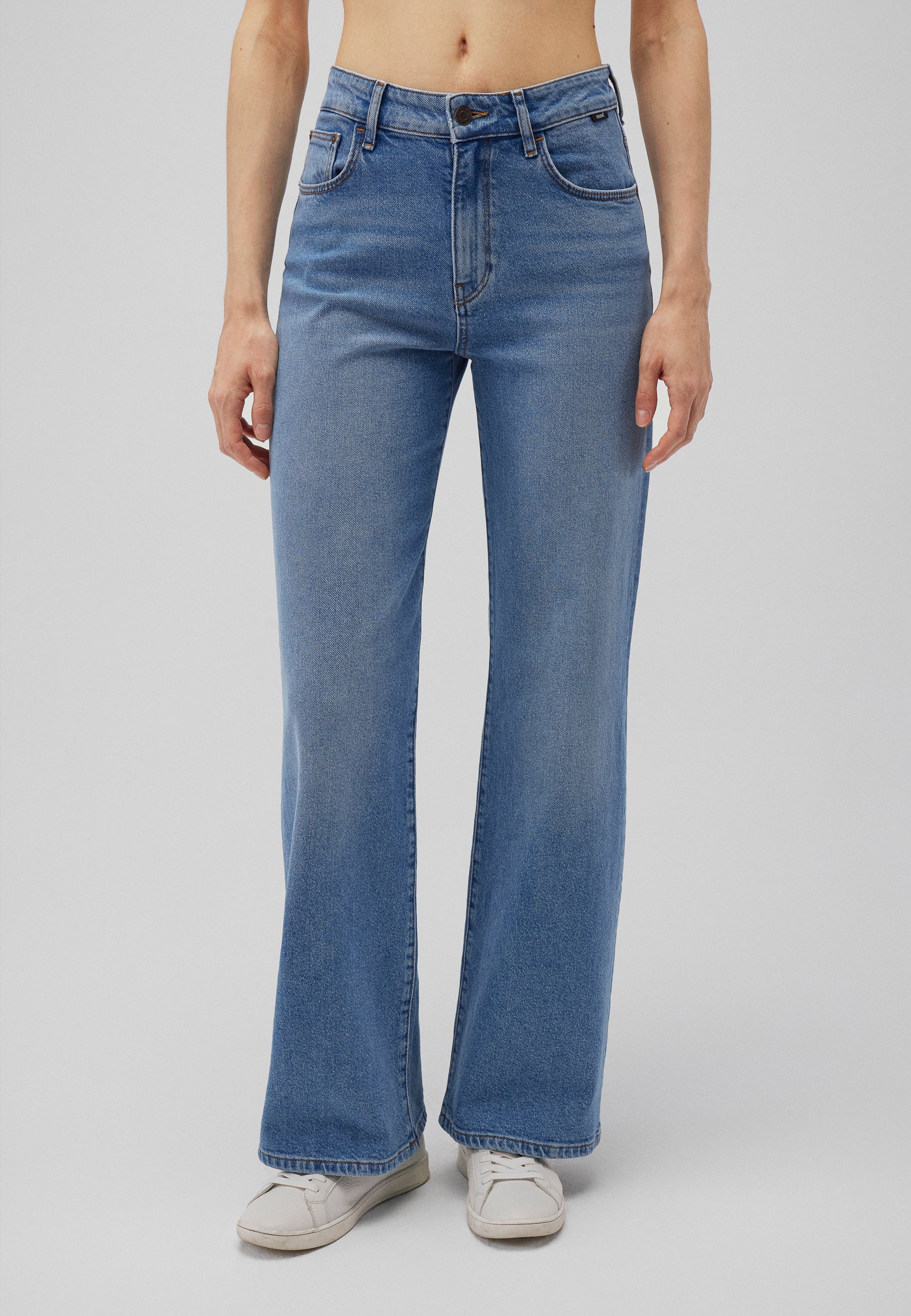 Malibu en jeans Mid Indigo Brushed 90s Mavi