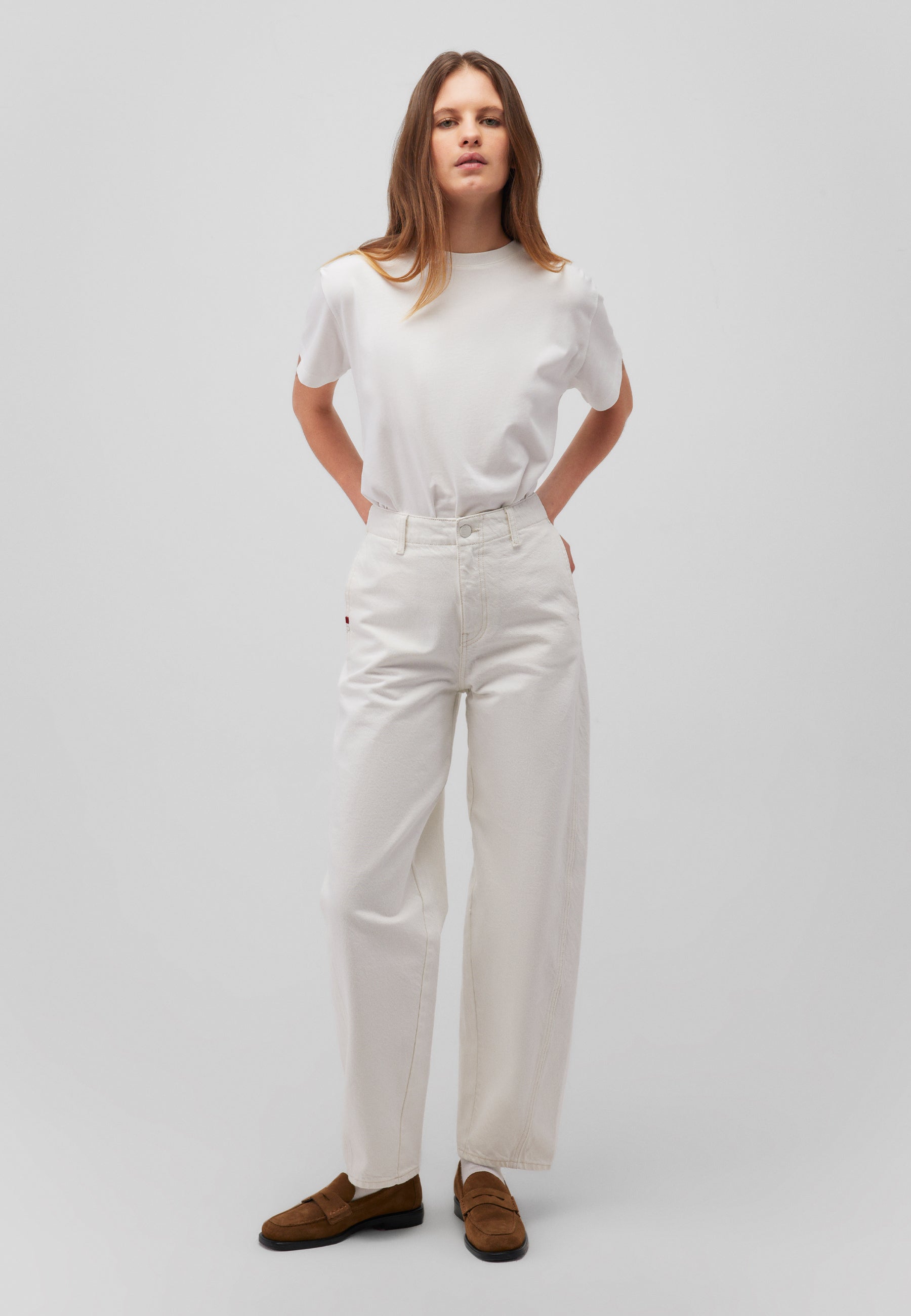 Sakura en denim blanc cassé Mavi