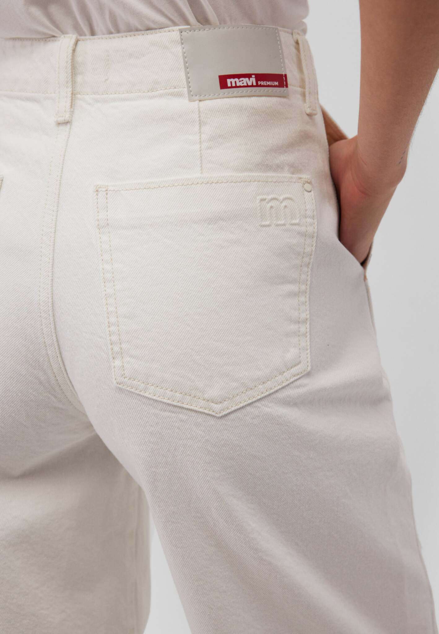 Sakura en denim blanc cassé Mavi