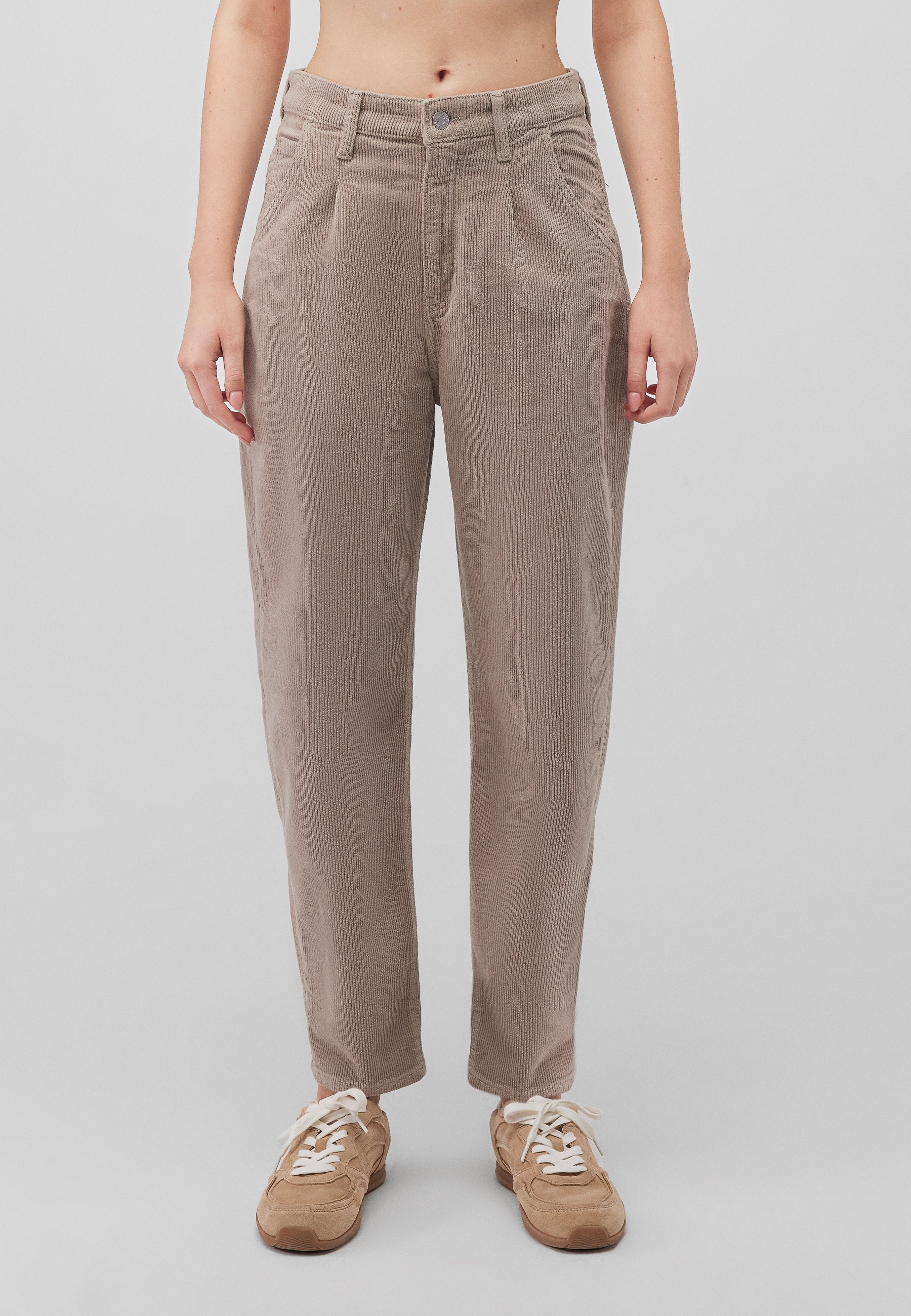 Laura in Moon Rock Pantalon en velours côtelé Mavi