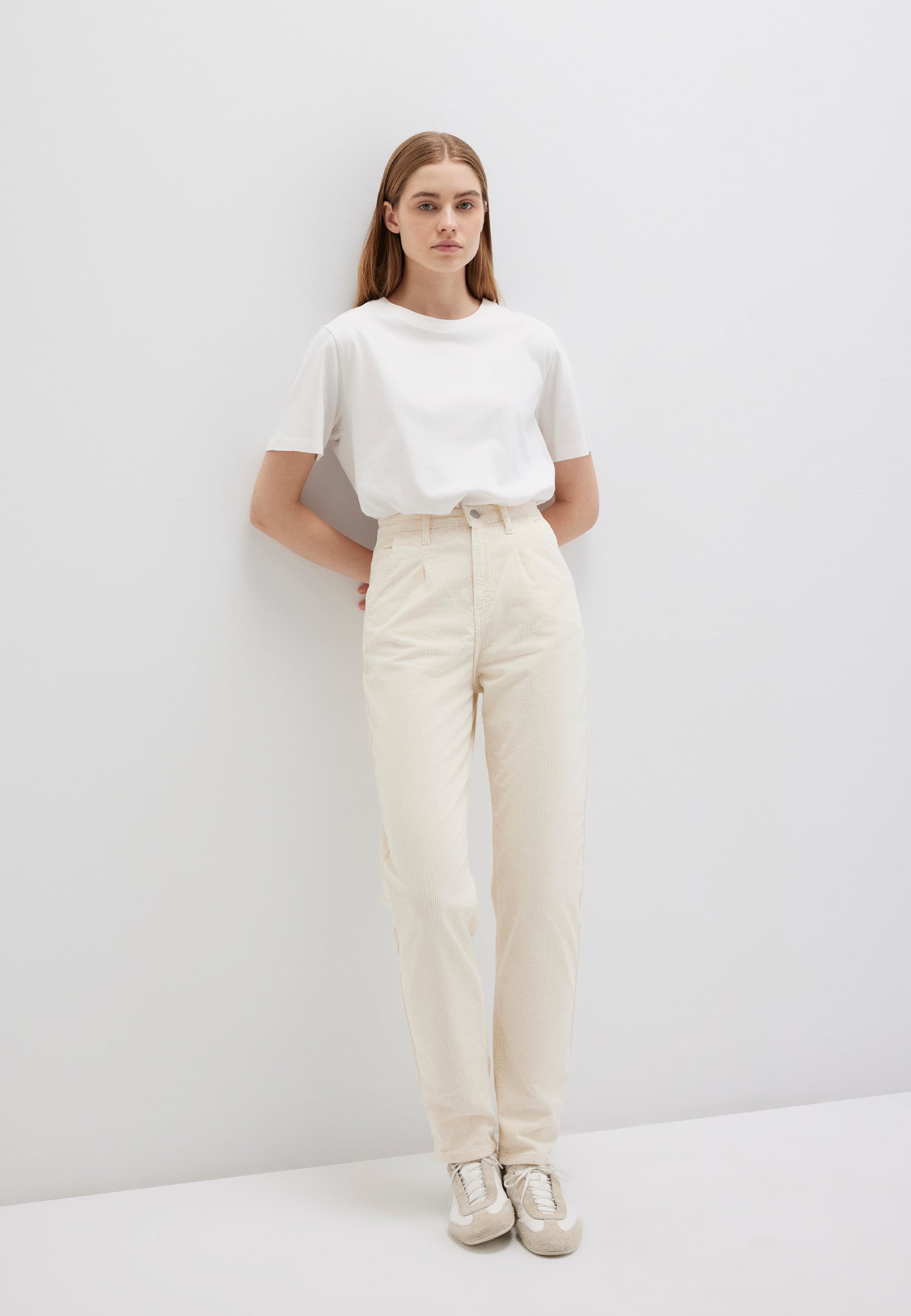 Laura en angora velours côtelé pantalon Mavi