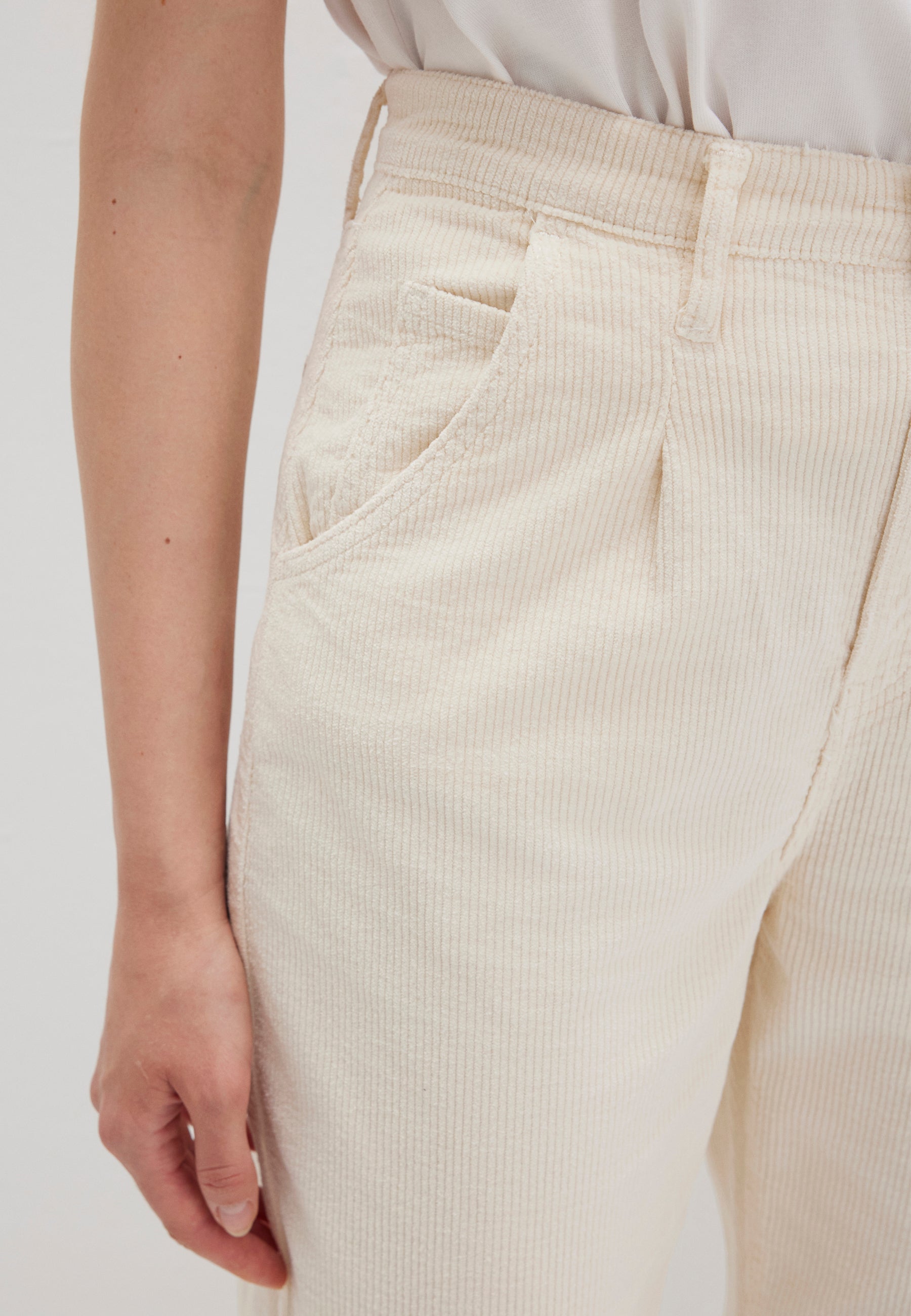 Laura en angora velours côtelé pantalon Mavi