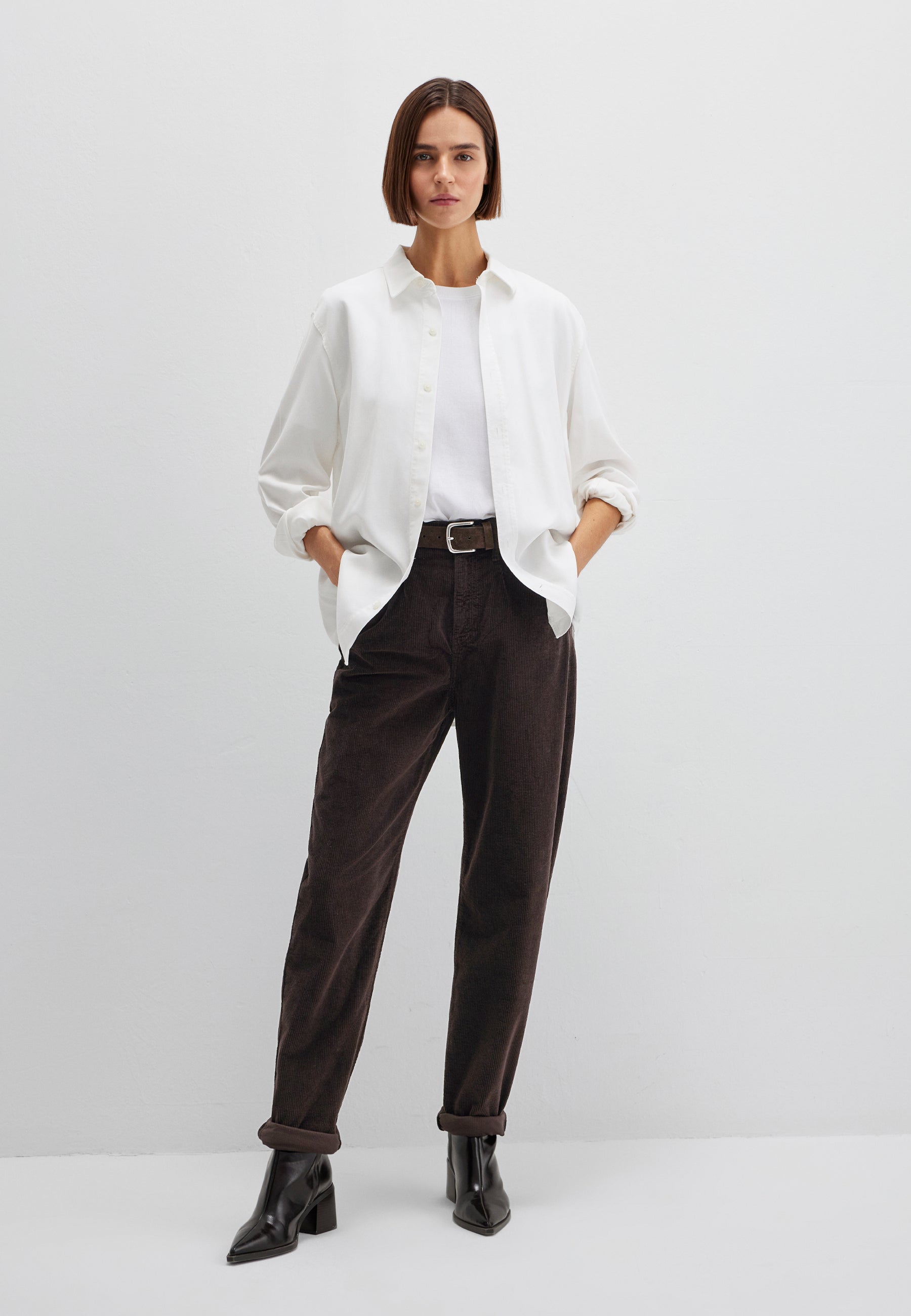 Laura en velours côtelé chocolat